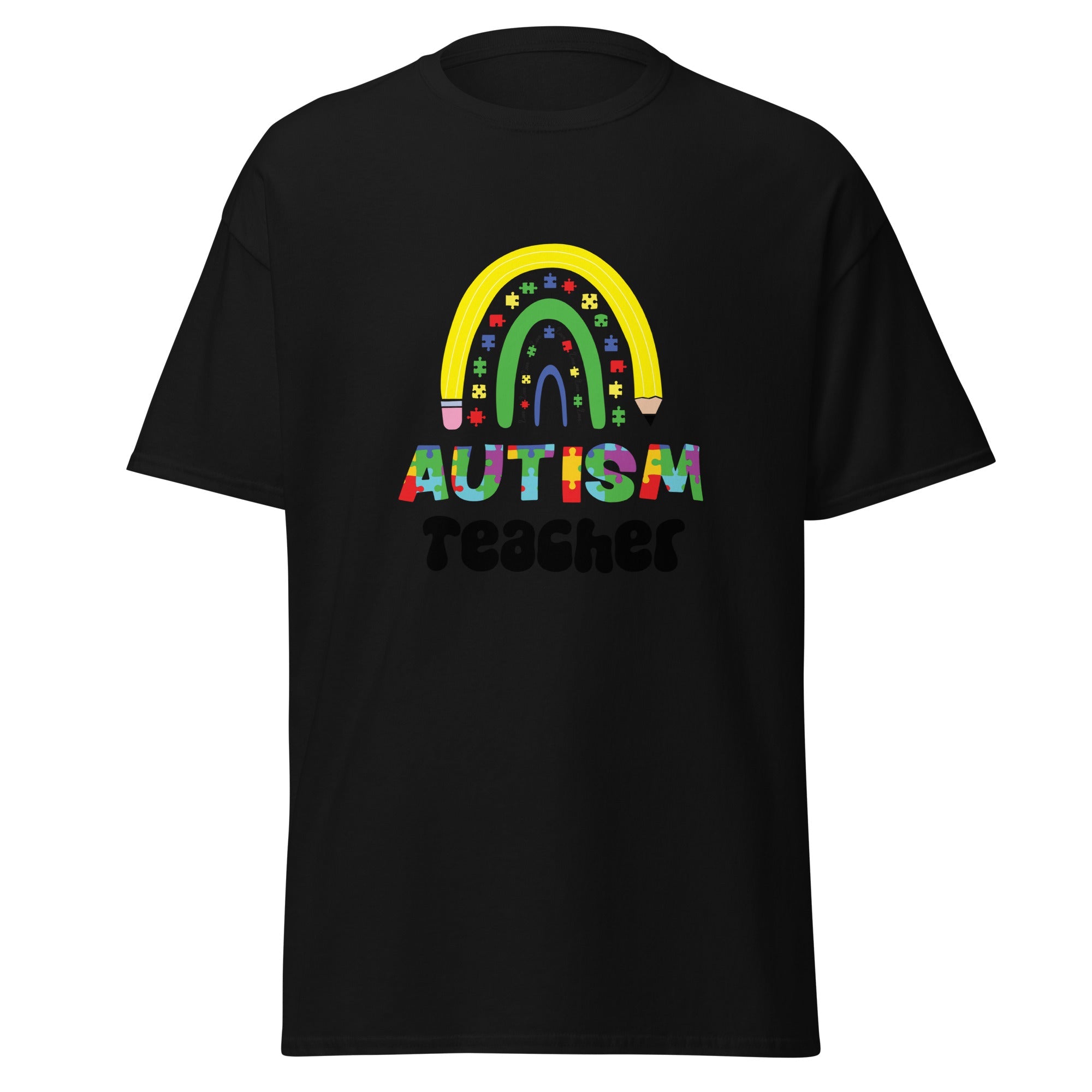 Autism Teacher Mens Custom T Shirt - Kicks Shoelaces