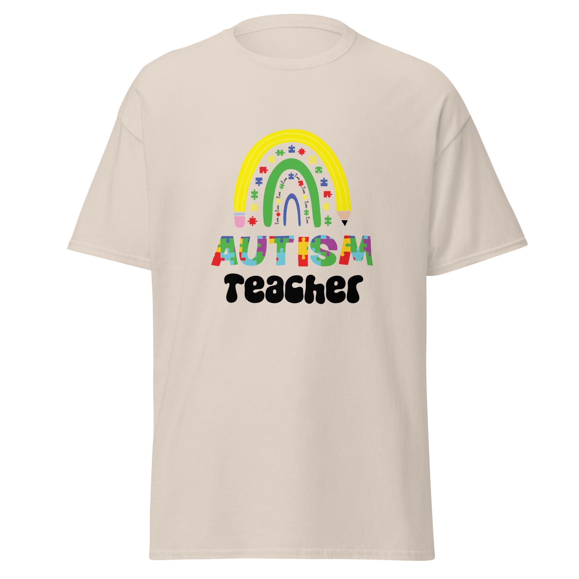 Autism Teacher Mens Custom T Shirt - Kicks Shoelaces