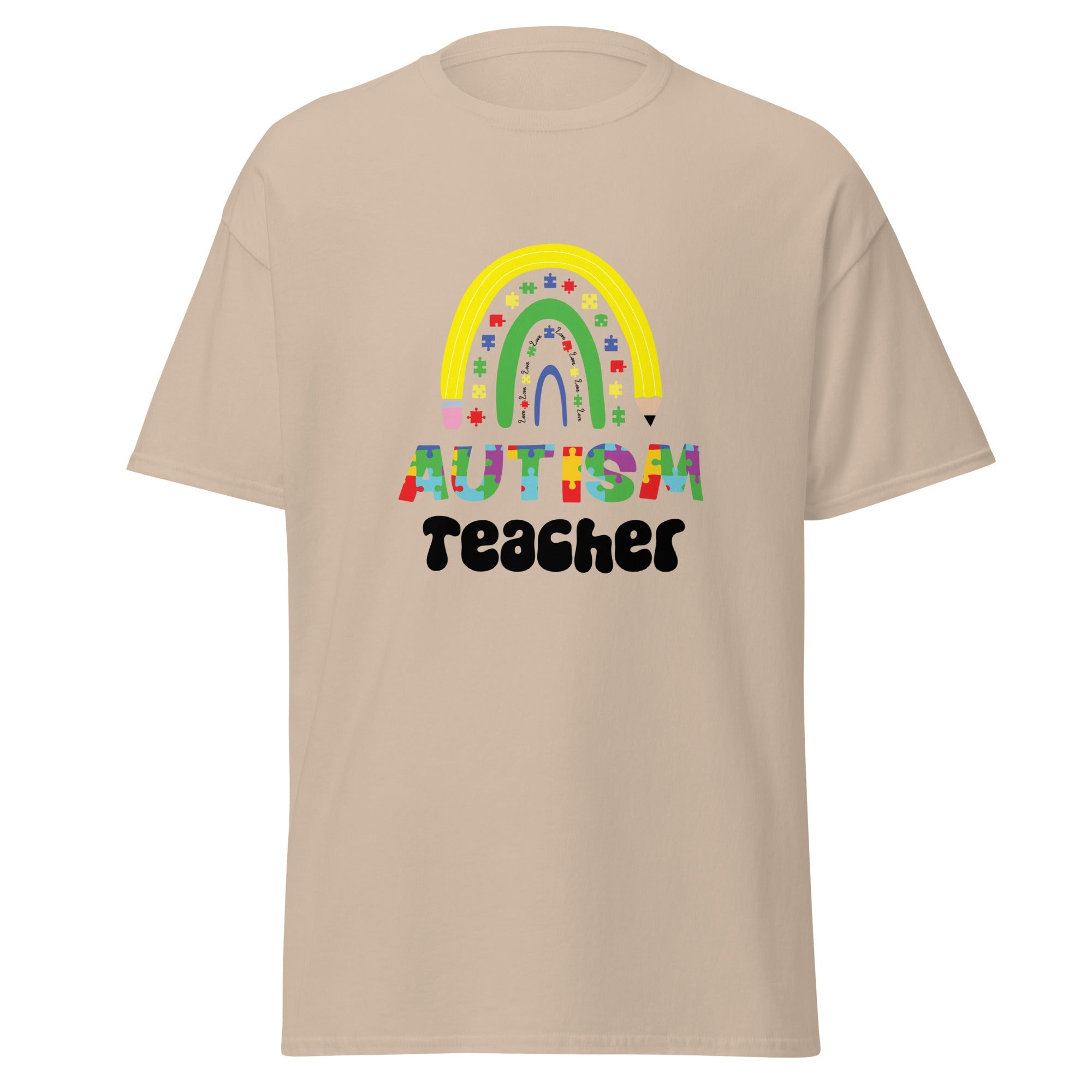 Autism Teacher Mens Custom T Shirt - Kicks Shoelaces