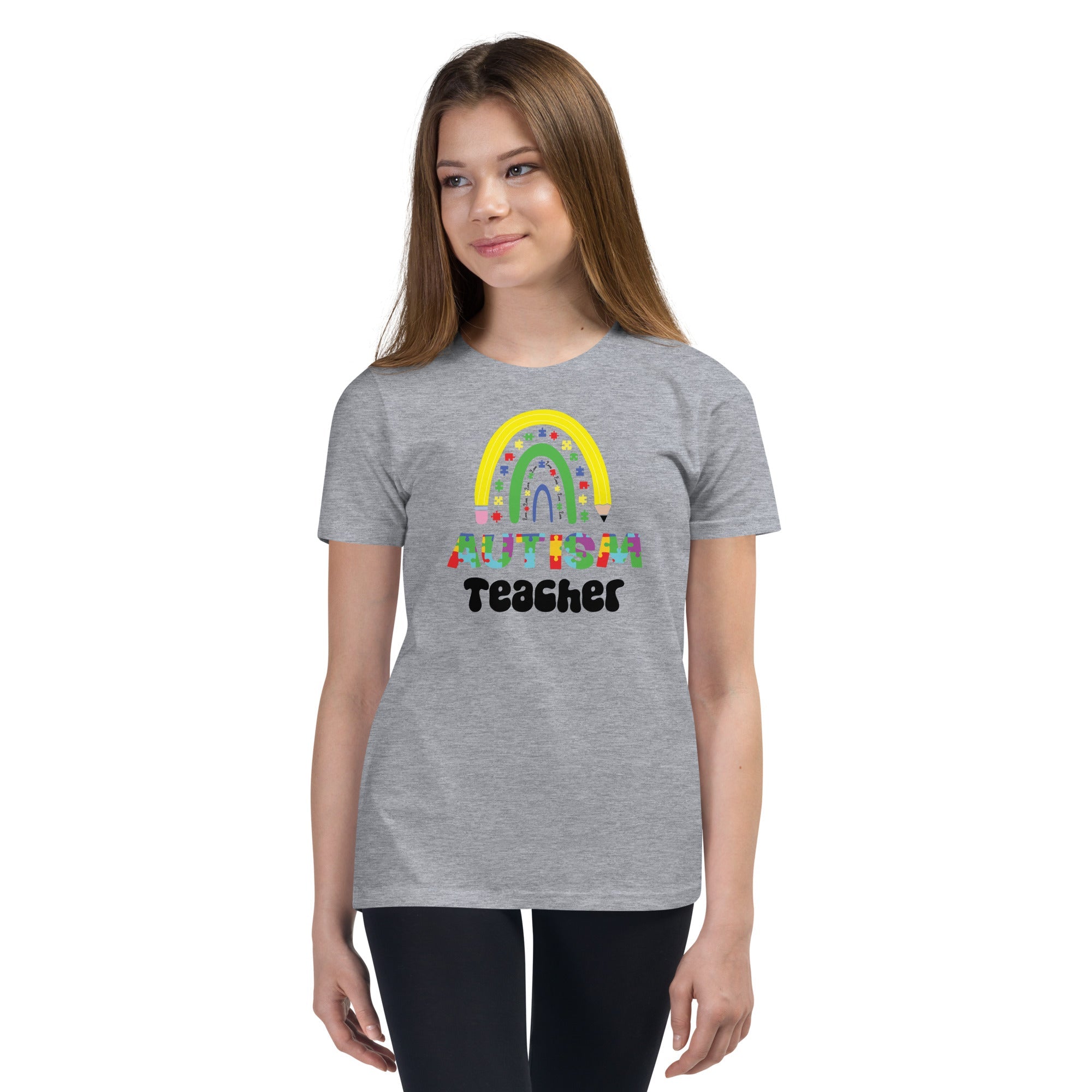 Autism Teacher Youth Graphic Tees - Kicks Shoelaces