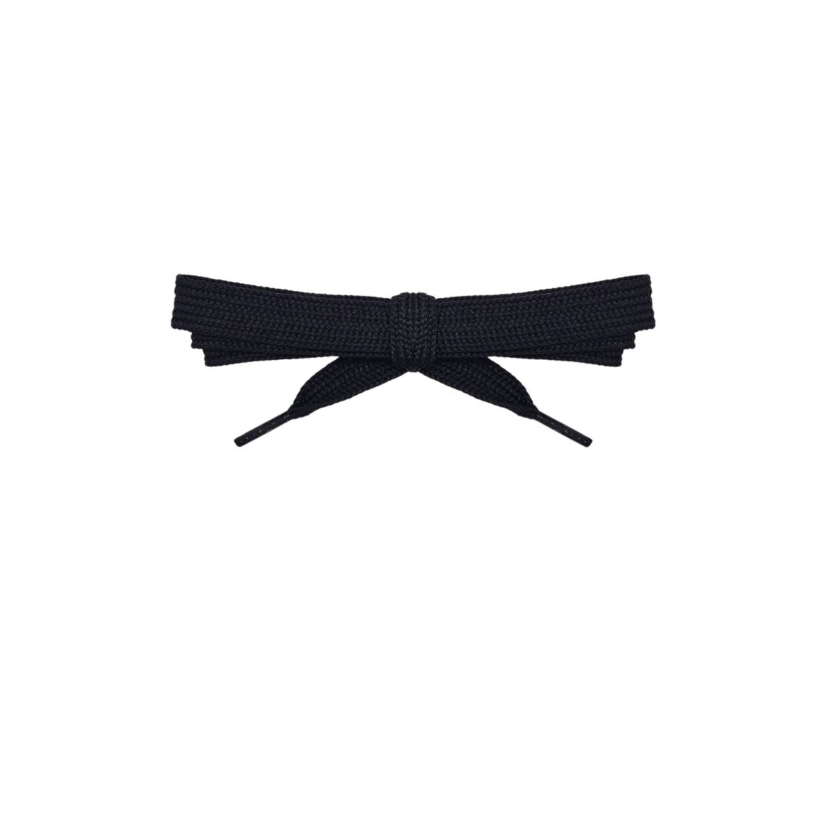 Black 15mm wide classic fat shoelaces, thick skate sneaker laces by Kicks Shoelaces