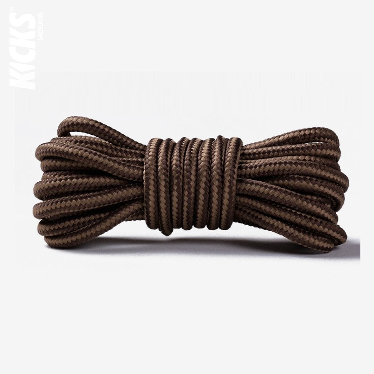 Kicks Shoelaces Boot Laces Shoestrings for Shoes Light Brown and Brown 120 cm 47 in Boot Shoe Laces 4 mm