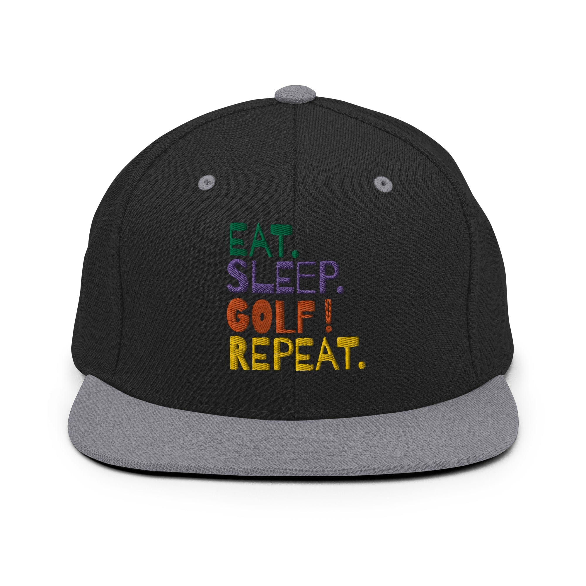 Eat Sleep Golf Repeat Snapback Hat