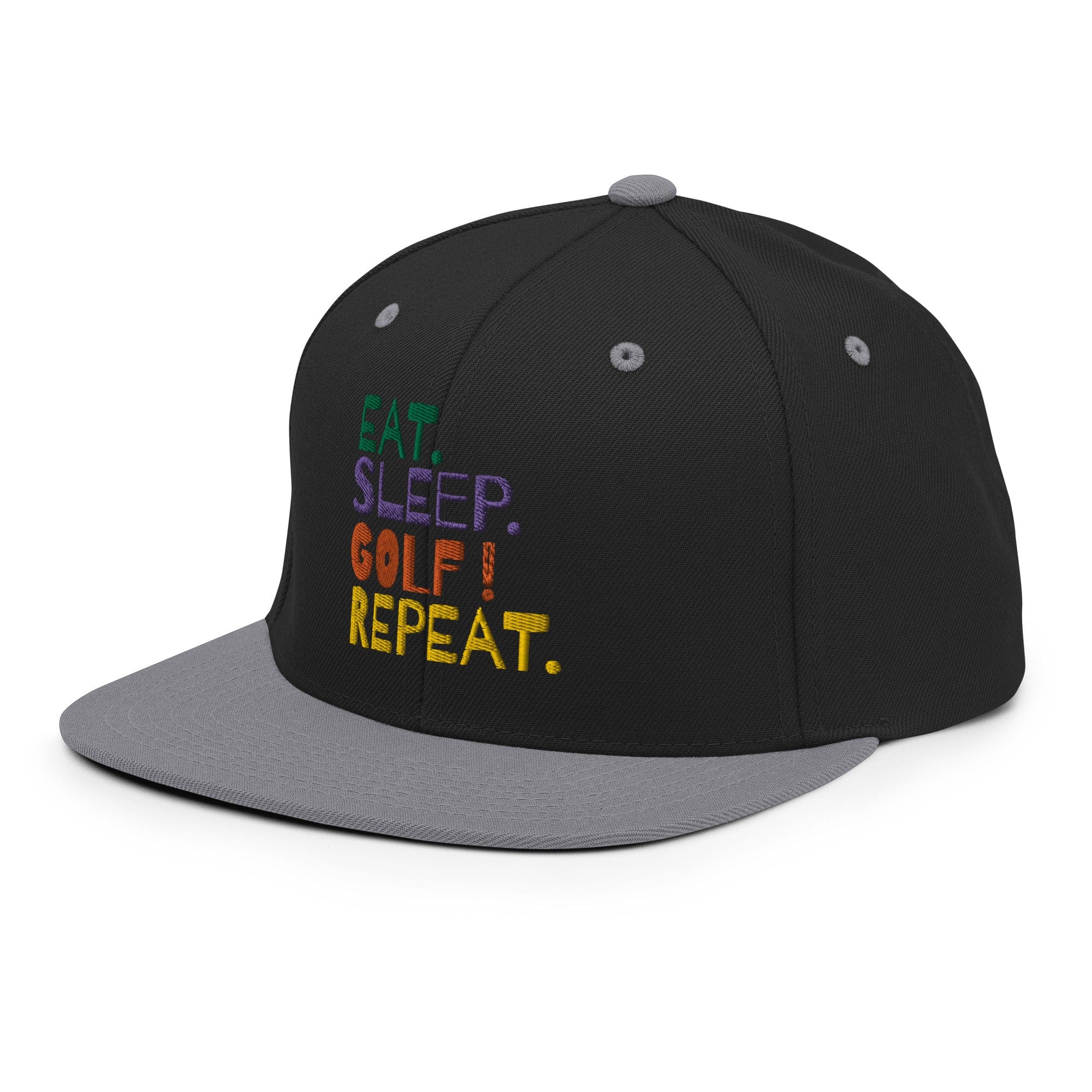 Eat Sleep Golf Repeat Snapback Hat