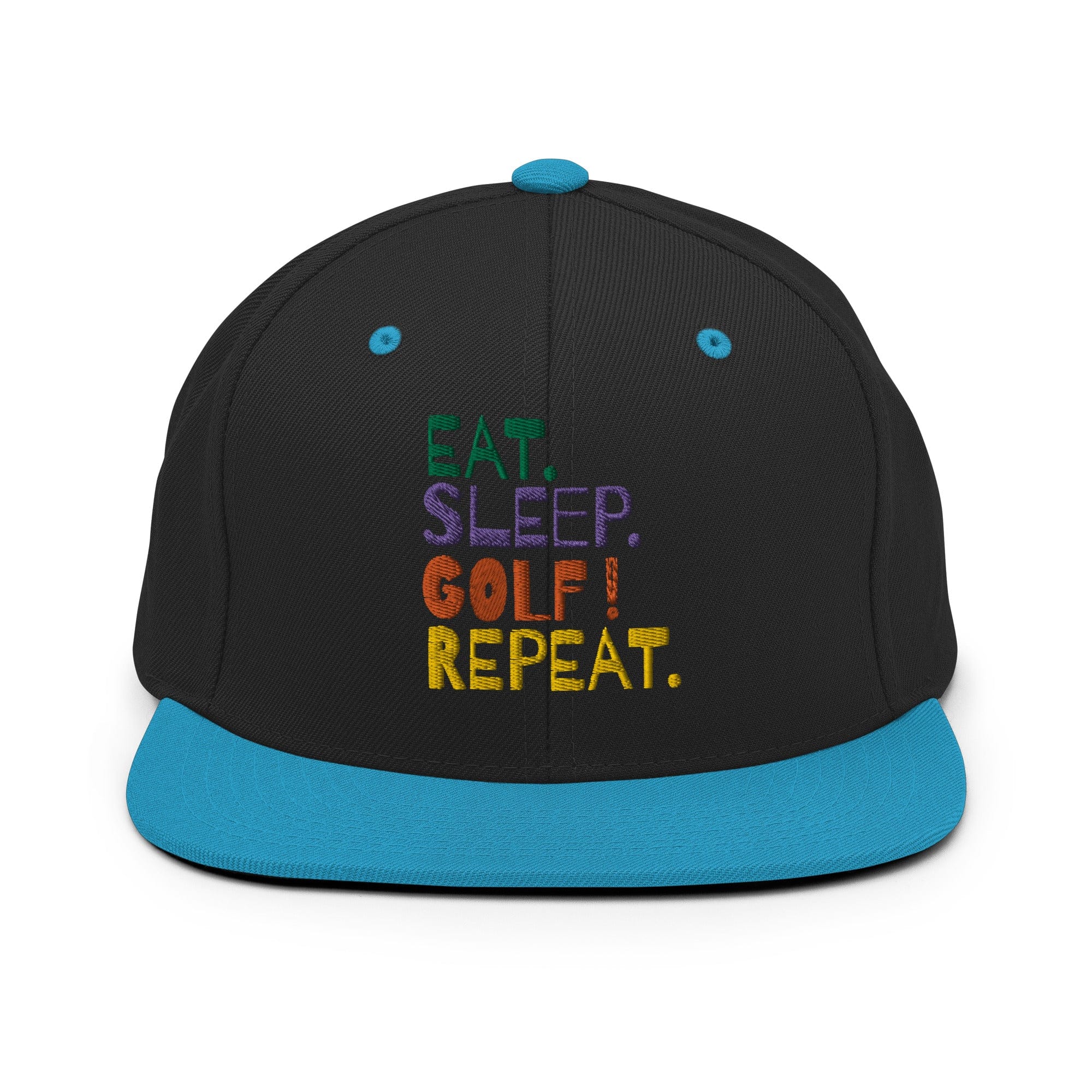 Eat Sleep Golf Repeat Snapback Hat