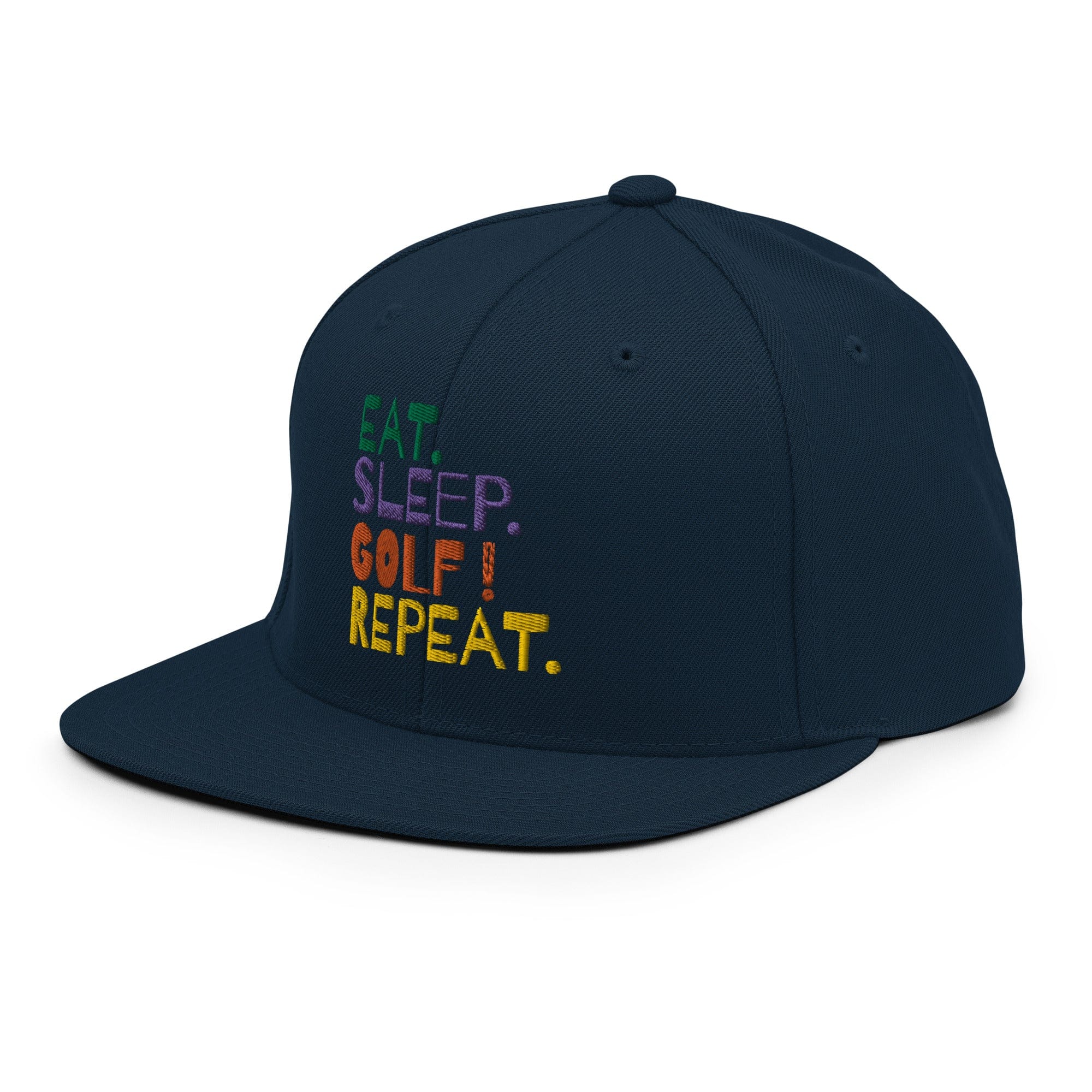 Eat Sleep Golf Repeat Snapback Hat