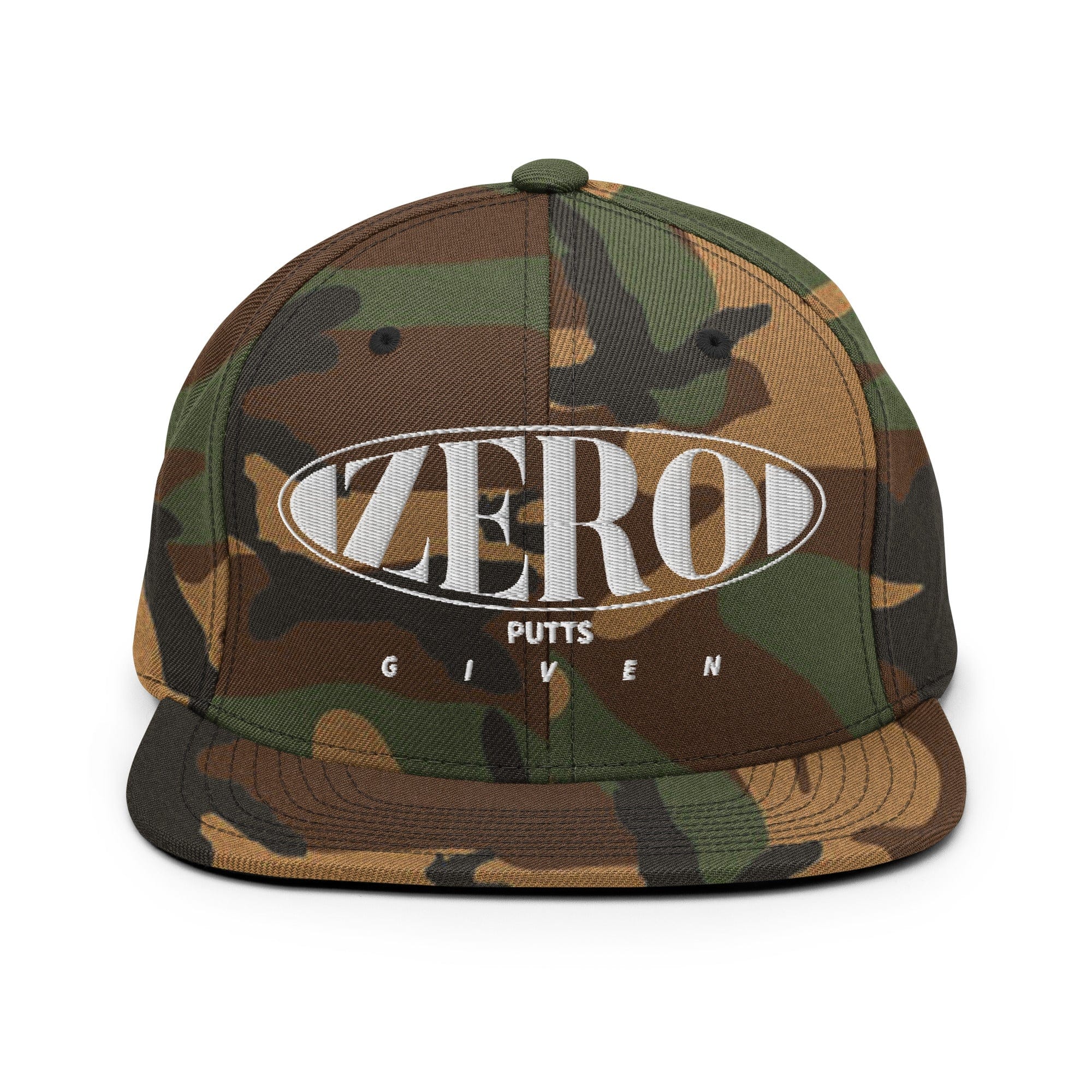 Zero Putts Given Golf Snapback Hat