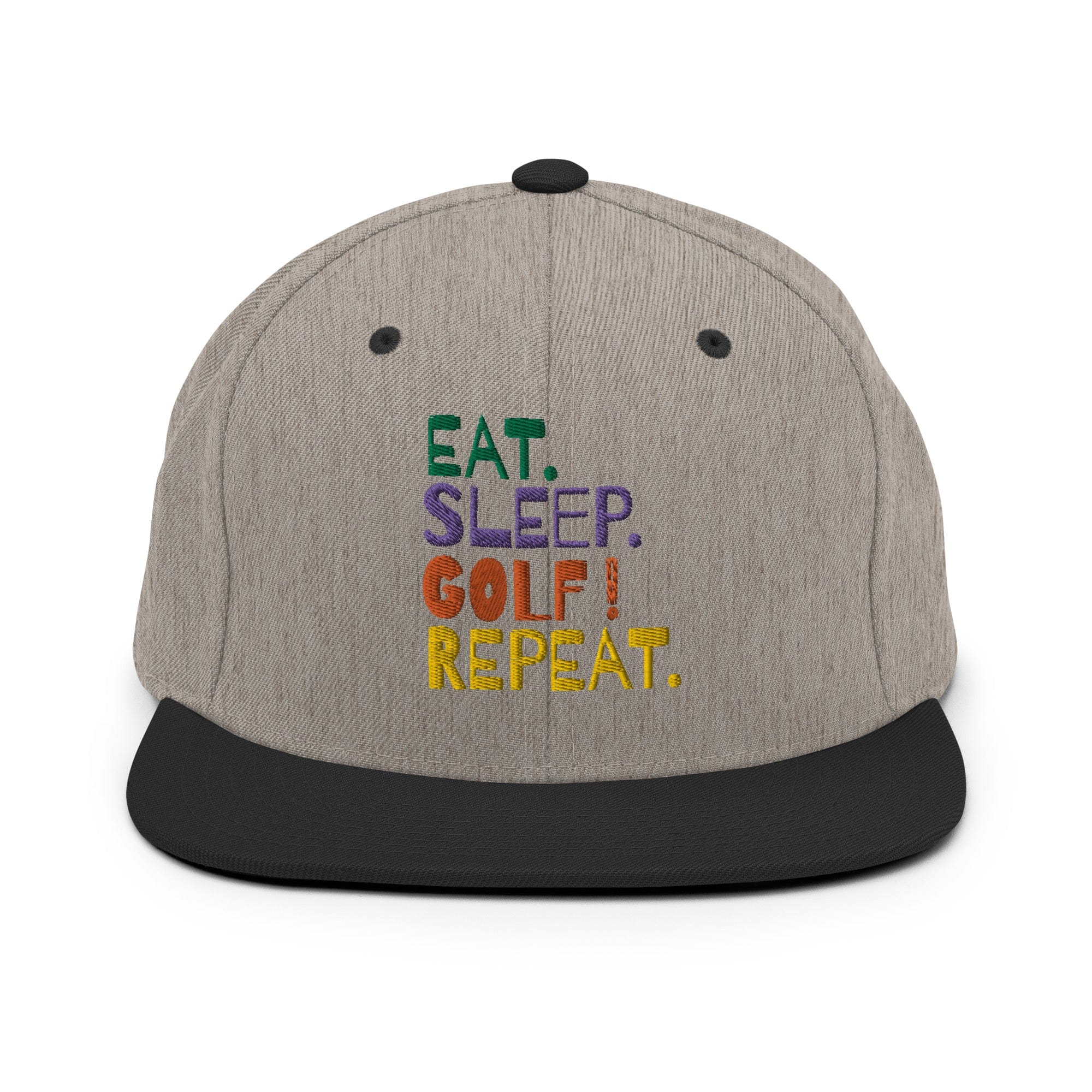 Eat Sleep Golf Repeat Snapback Hat