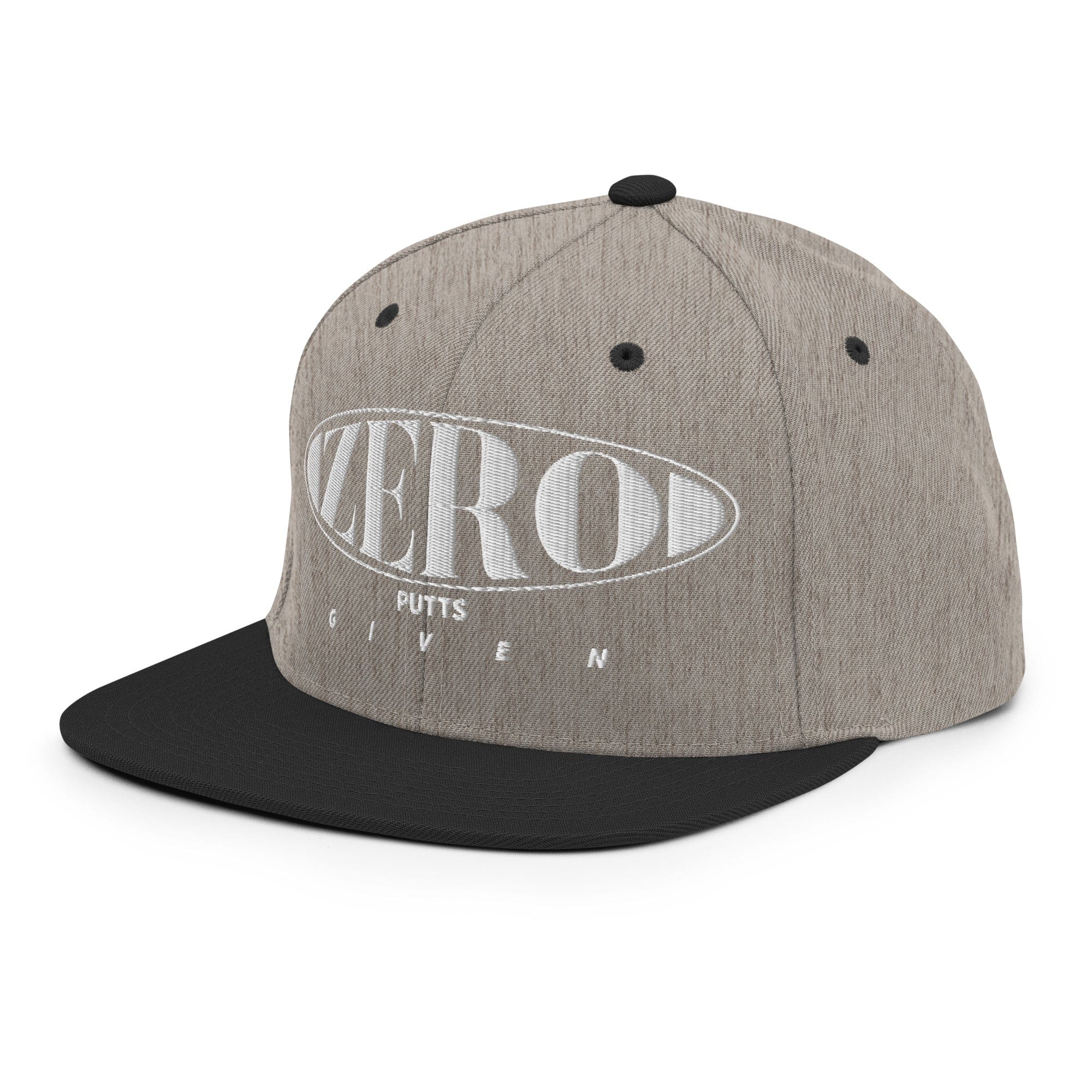 Zero Putts Given Golf Snapback Hat