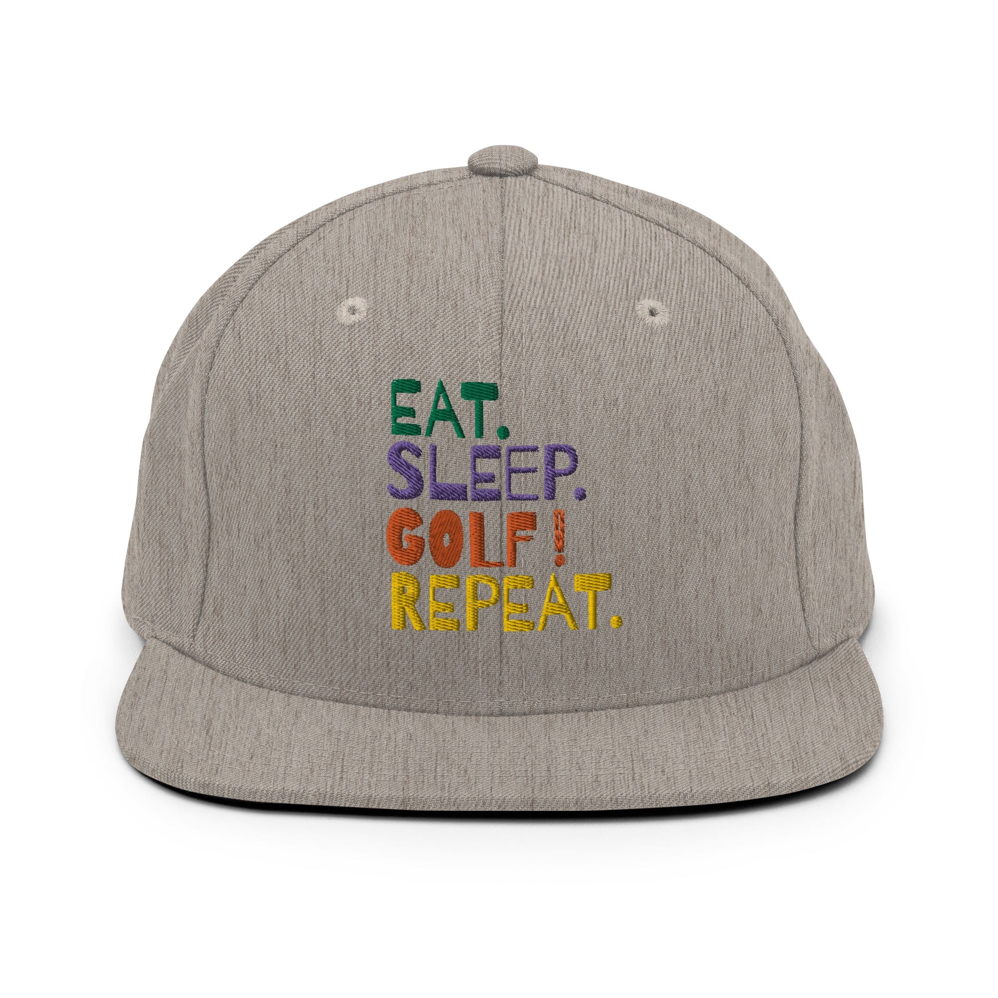 Eat Sleep Golf Repeat Snapback Hat