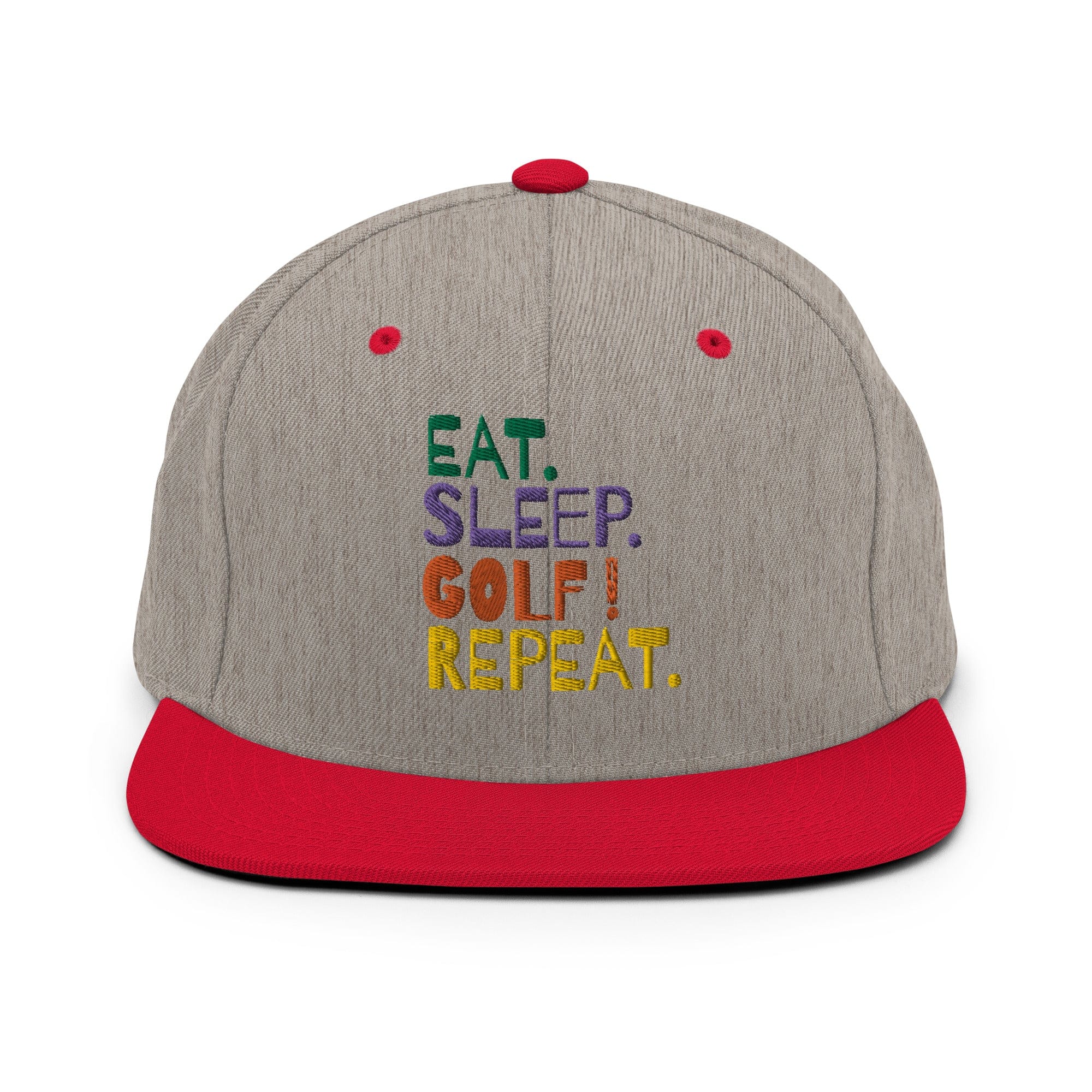 Eat Sleep Golf Repeat Snapback Hat