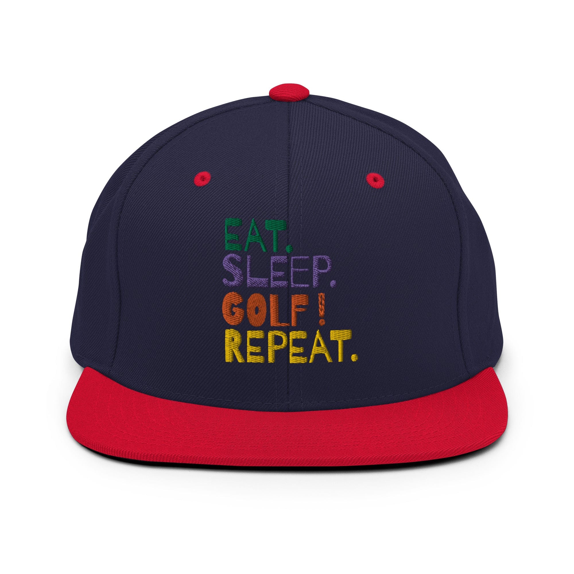 Eat Sleep Golf Repeat Snapback Hat