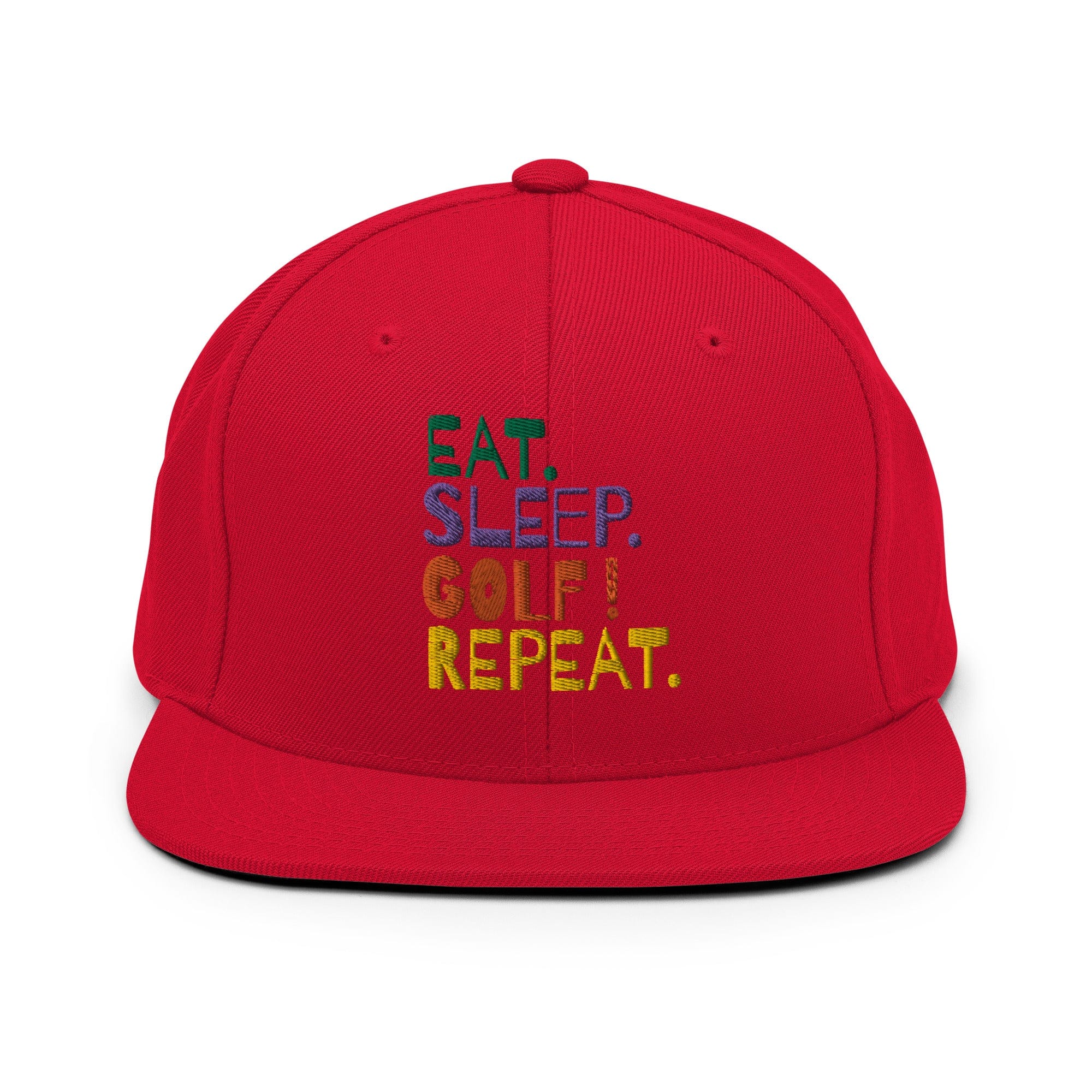 Eat Sleep Golf Repeat Snapback Hat