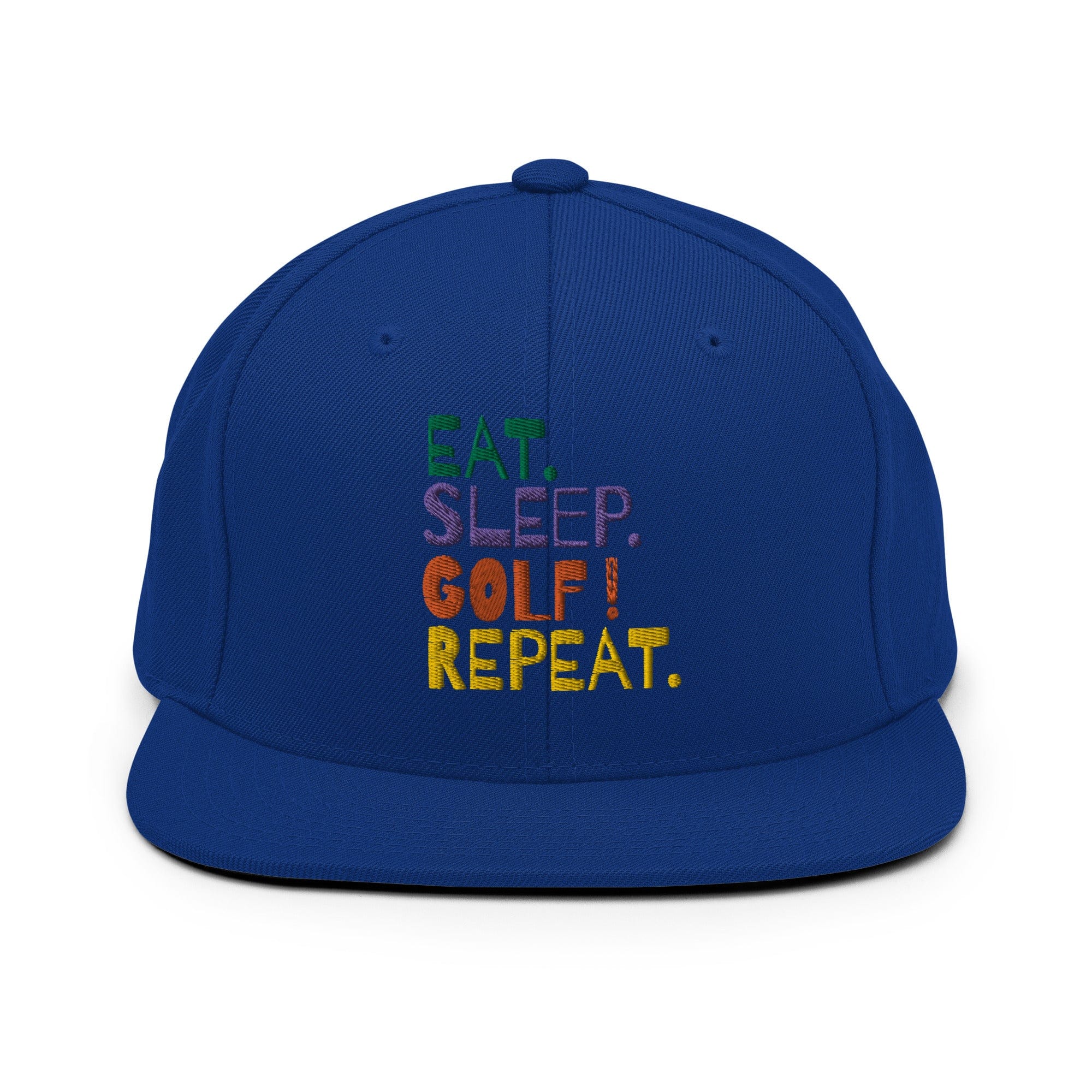 Eat Sleep Golf Repeat Snapback Hat