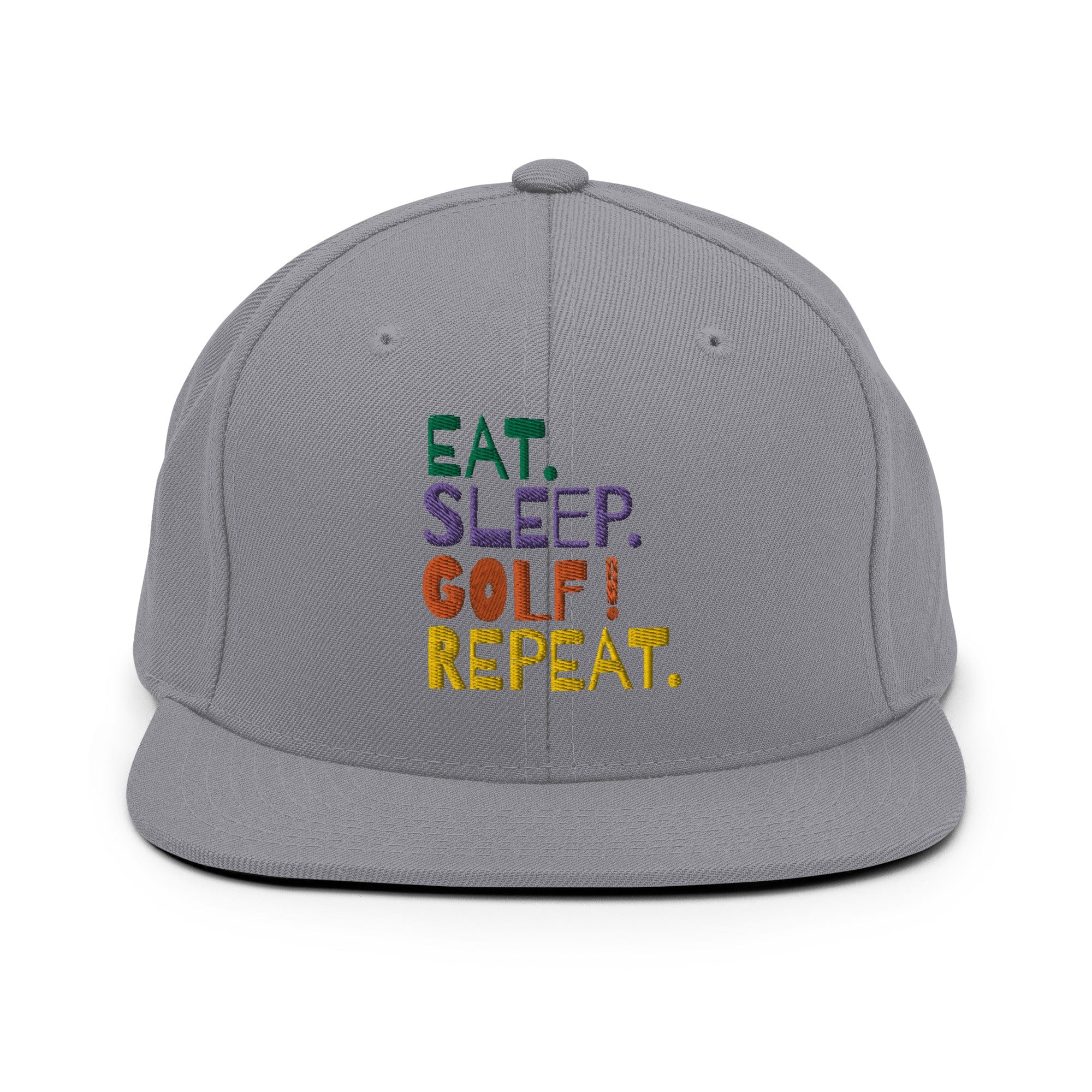 Eat Sleep Golf Repeat Snapback Hat