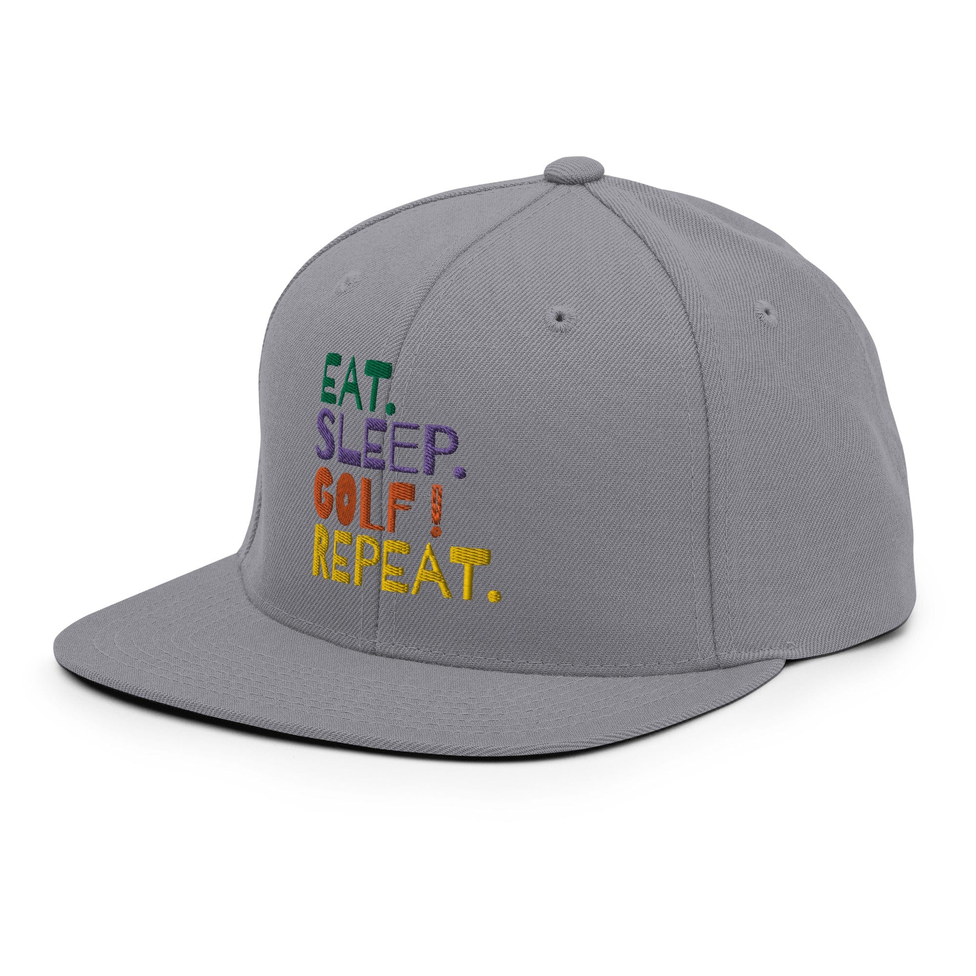 Eat Sleep Golf Repeat Snapback Hat