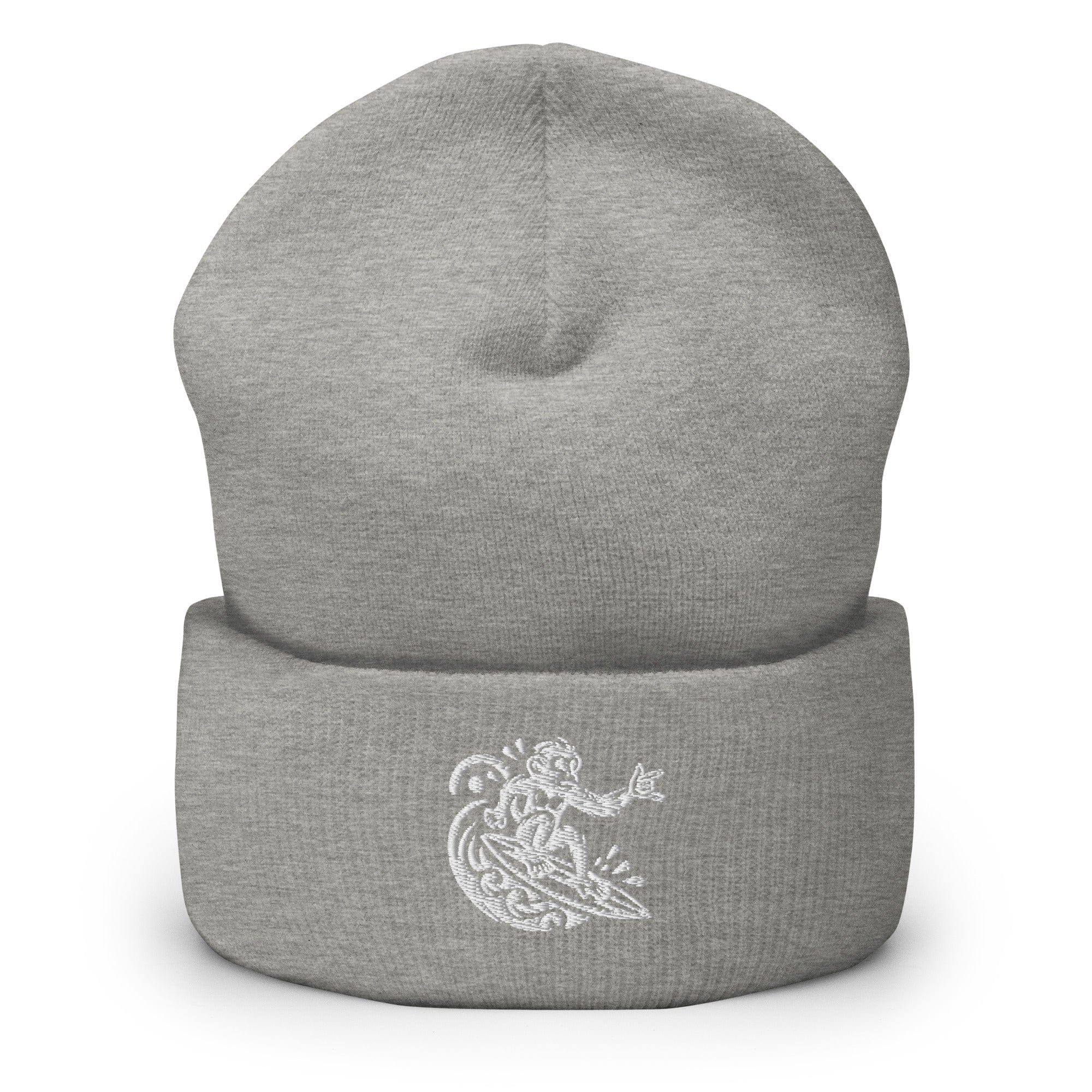 Monkey Surfing Cuffed Beanie