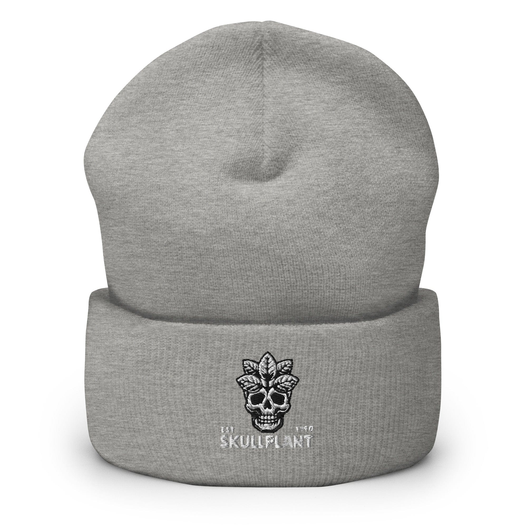 Skull Plant Cuffed Beanie