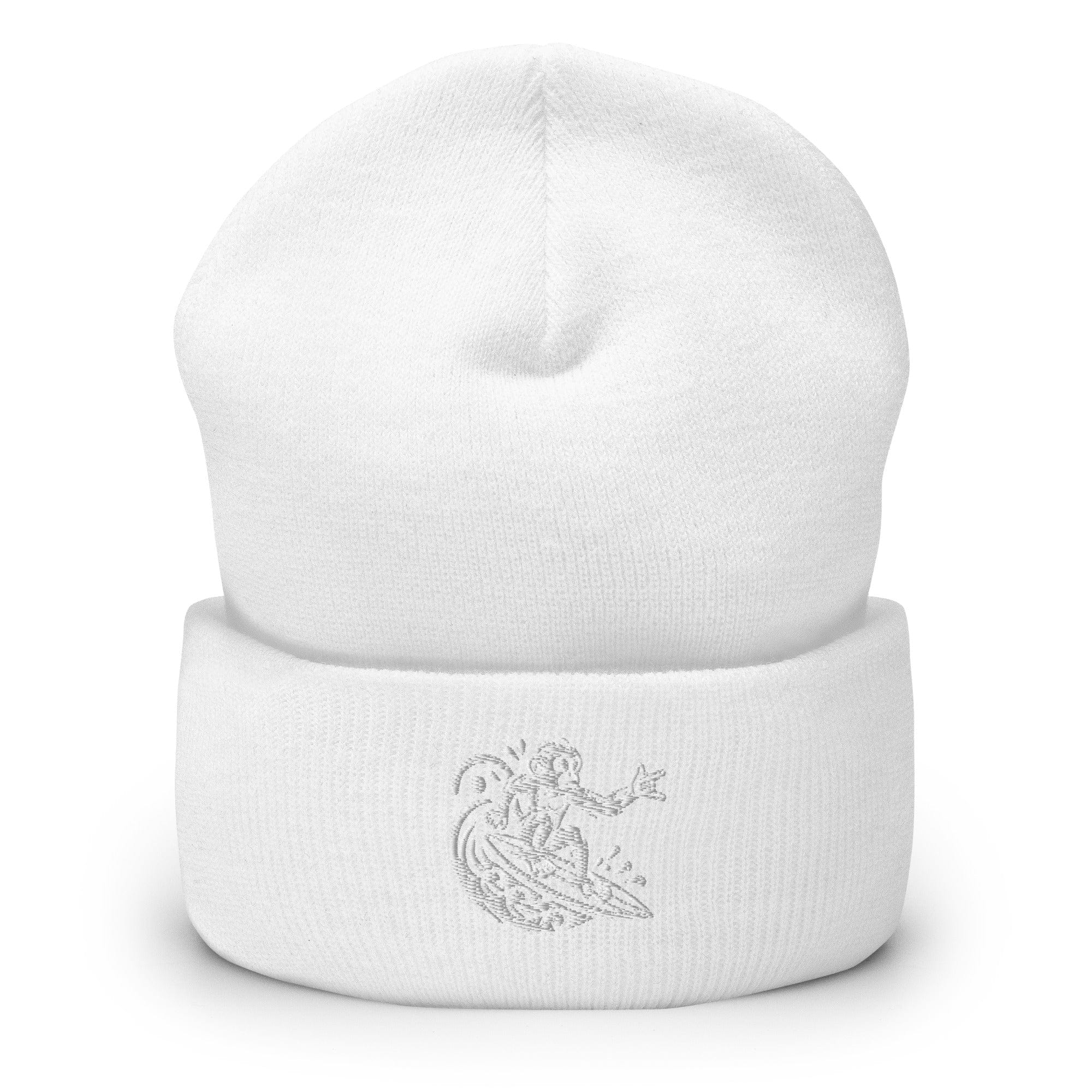 Monkey Surfing Cuffed Beanie