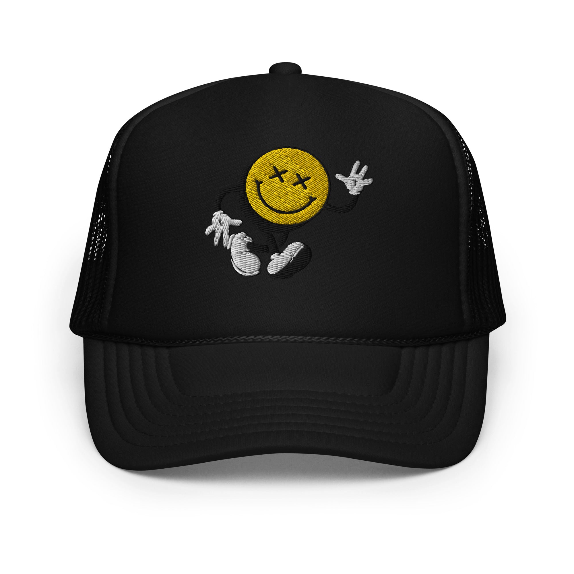 Smiley Face Stroller Foam Trucker Hat