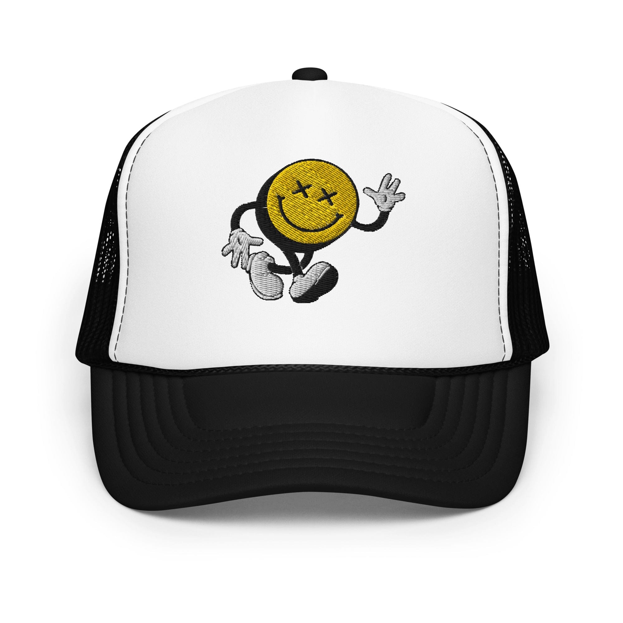 Smiley Face Stroller Foam Trucker Hat