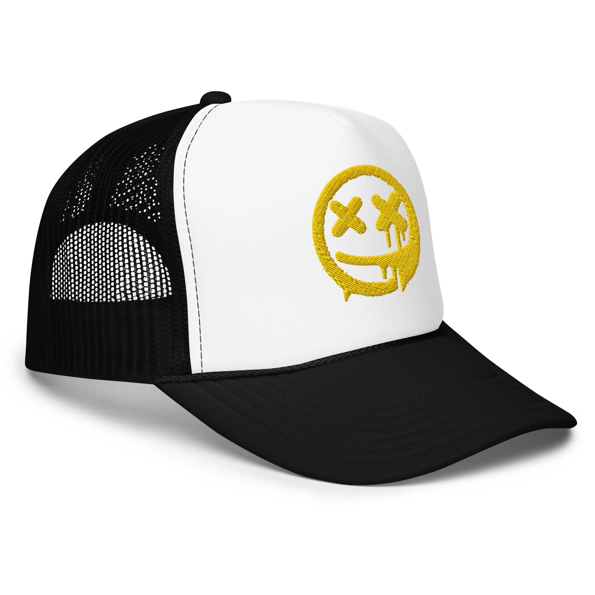 Smiley Face Meltdown Foam Trucker Hat