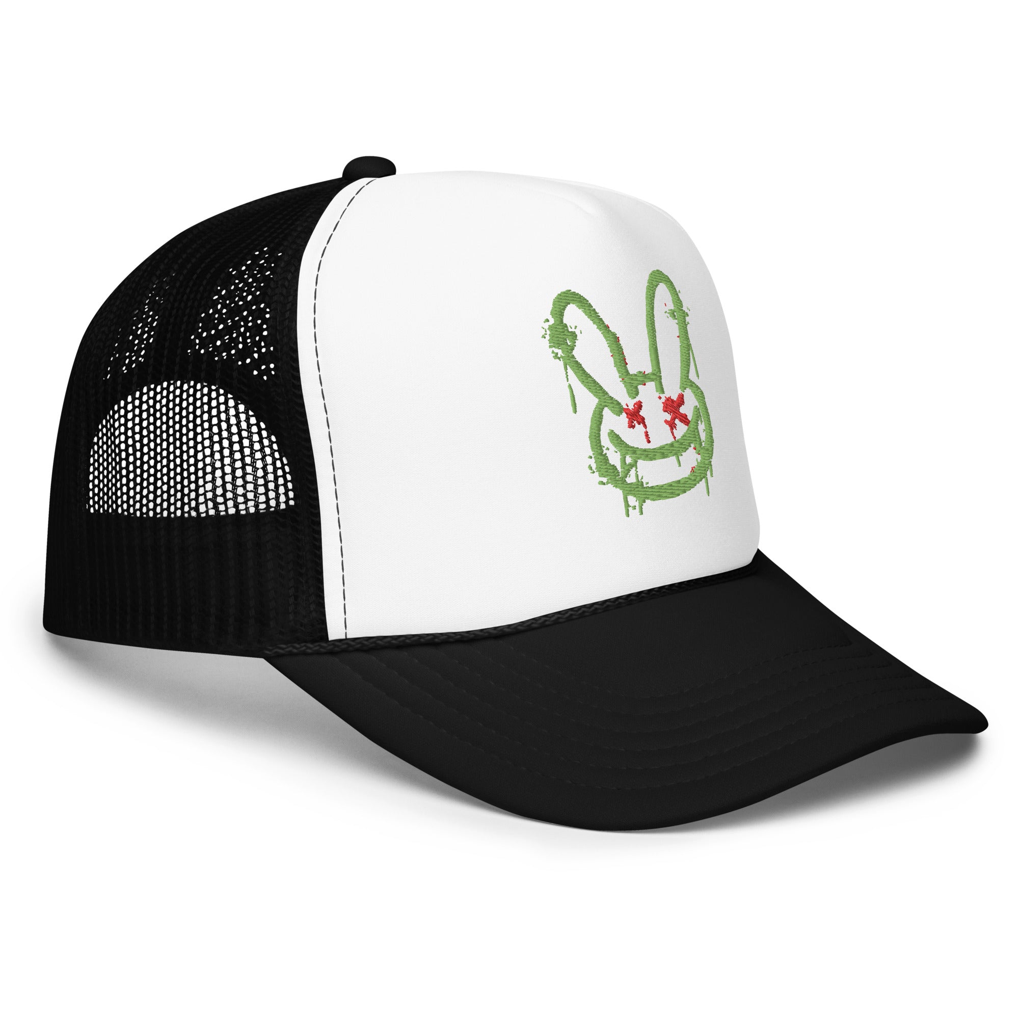 Crosseyed Bunny Foam Trucker Hat