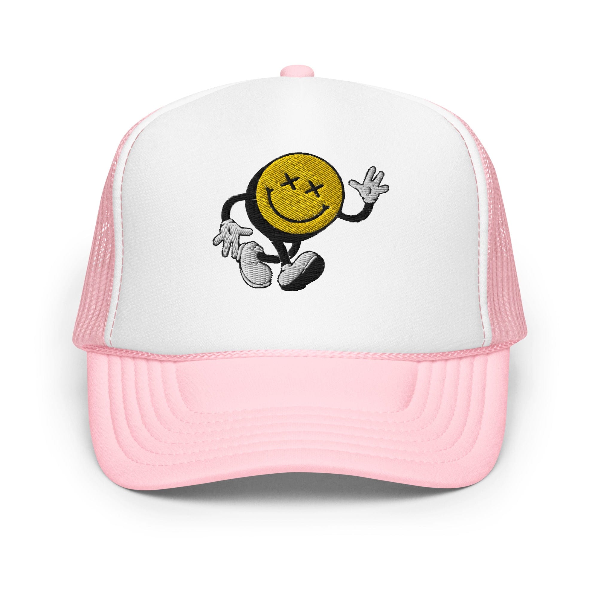 Smiley Face Stroller Foam Trucker Hat