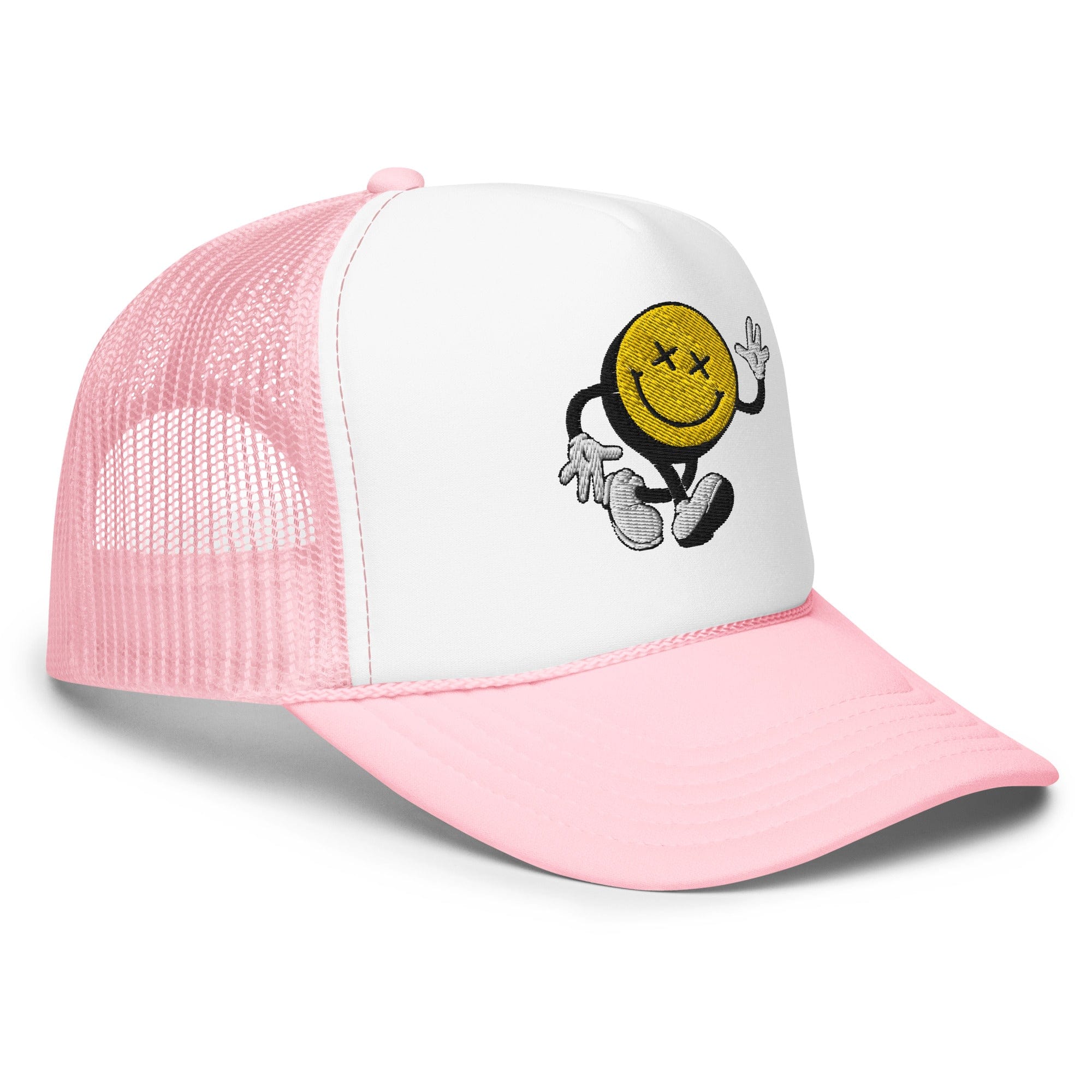 Smiley Face Stroller Foam Trucker Hat