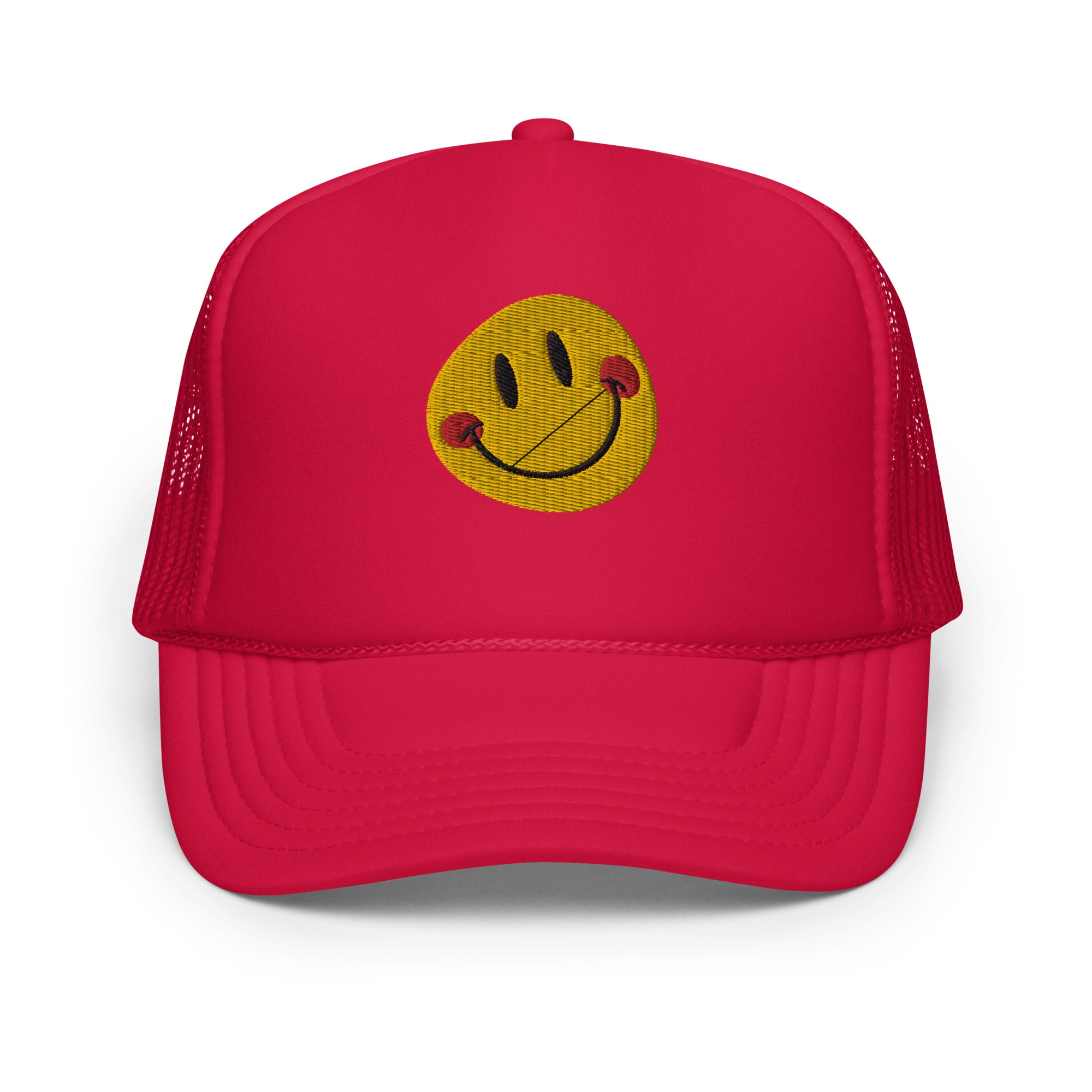 Smiley Face Pinky Cheeks Foam Trucker Hat