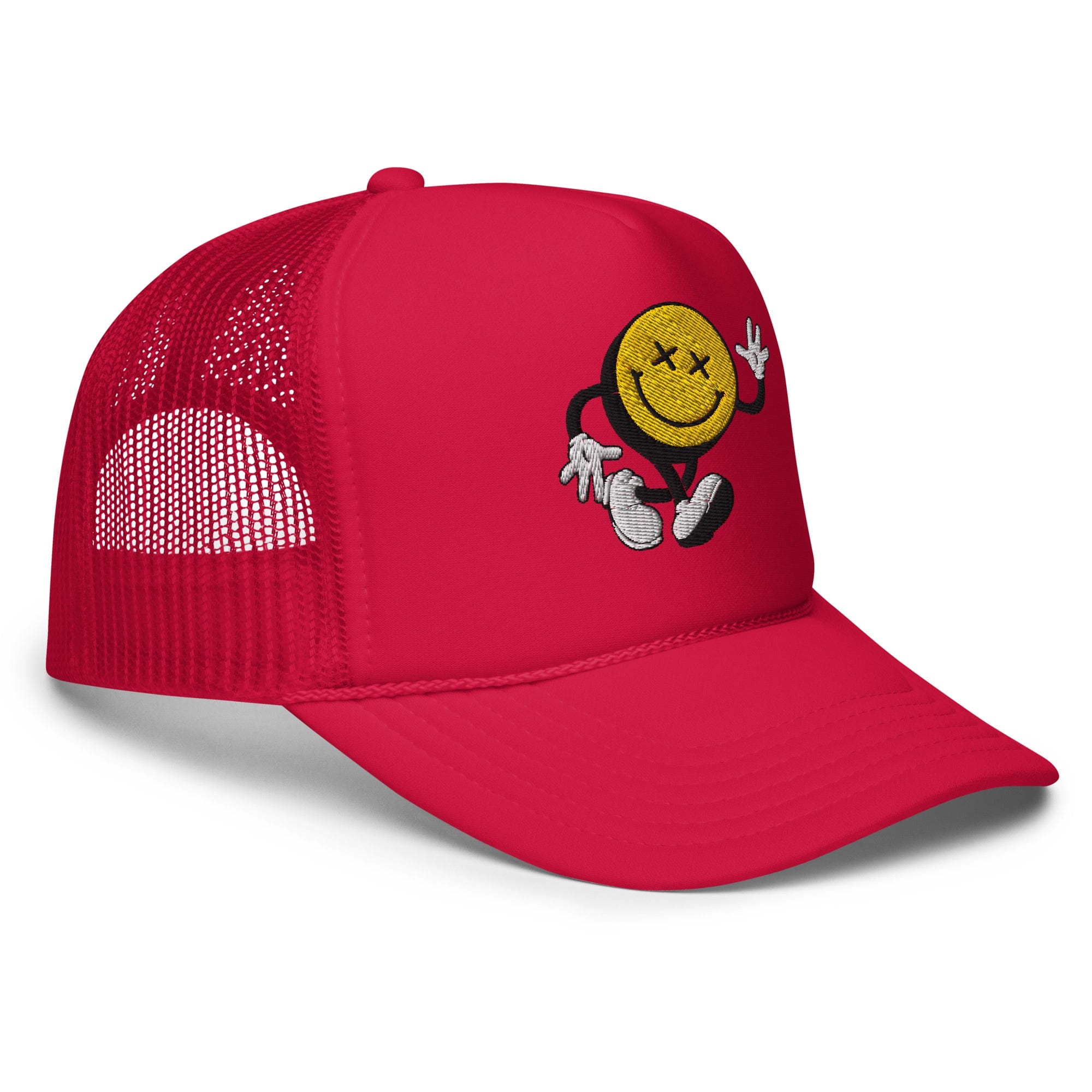 Smiley Face Stroller Foam Trucker Hat