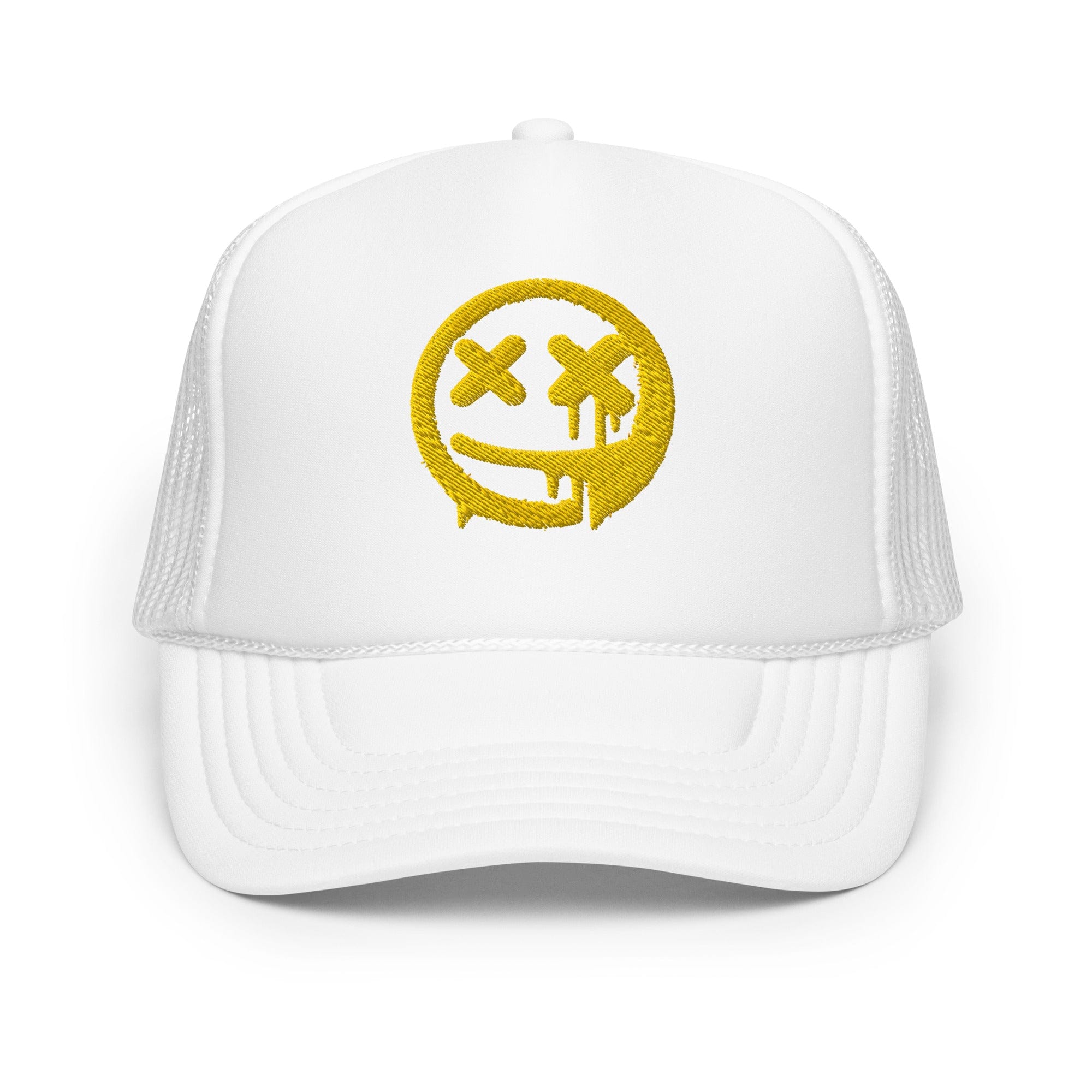 Smiley Face Meltdown Foam Trucker Hat