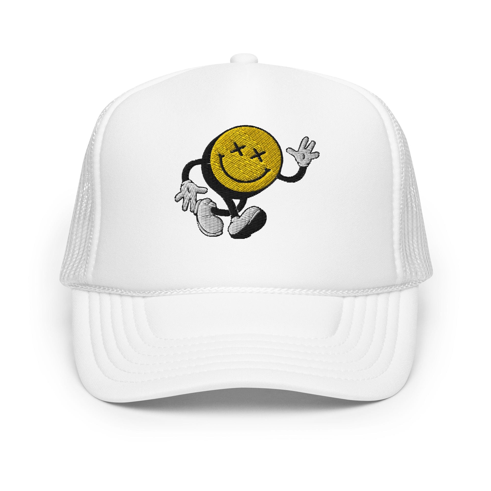 Smiley Face Stroller Foam Trucker Hat