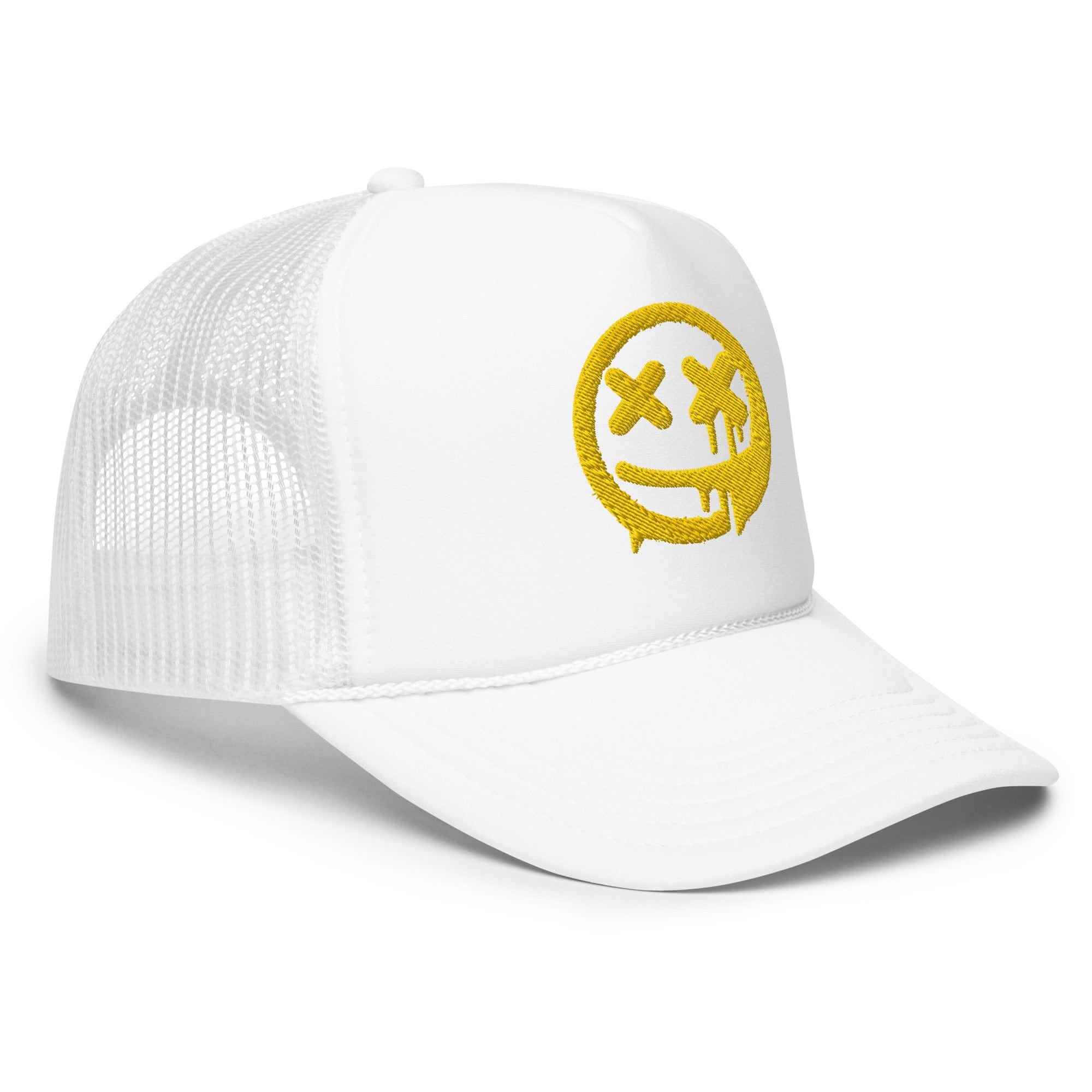 Smiley Face Meltdown Foam Trucker Hat