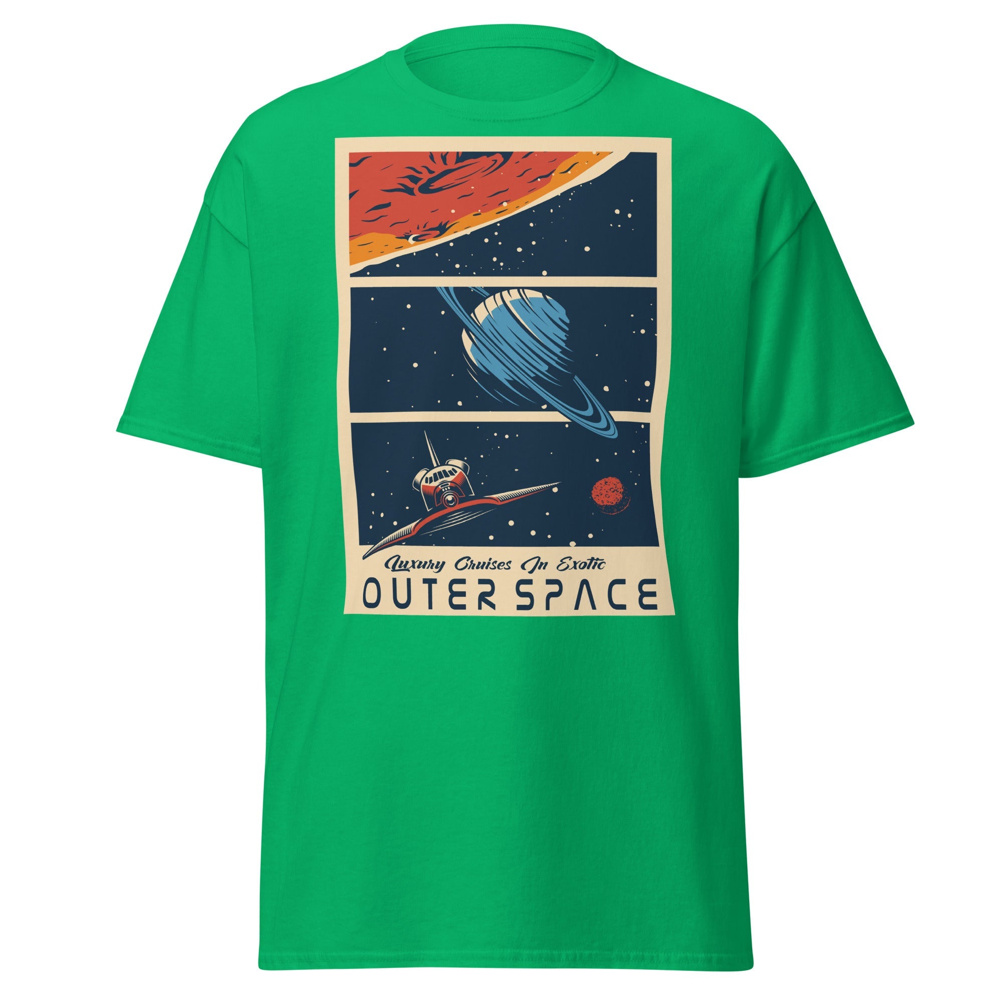 Galactic Adventure Mens Graphic Space Tee - Kicks Shoelaces