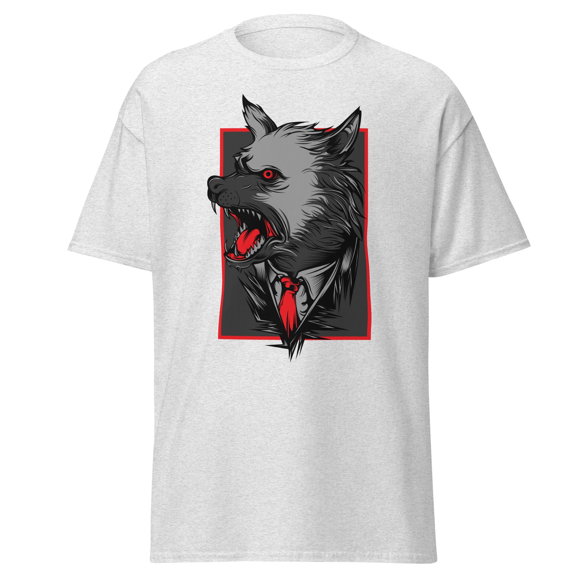 Angry Wolf Mens Graphic Tee