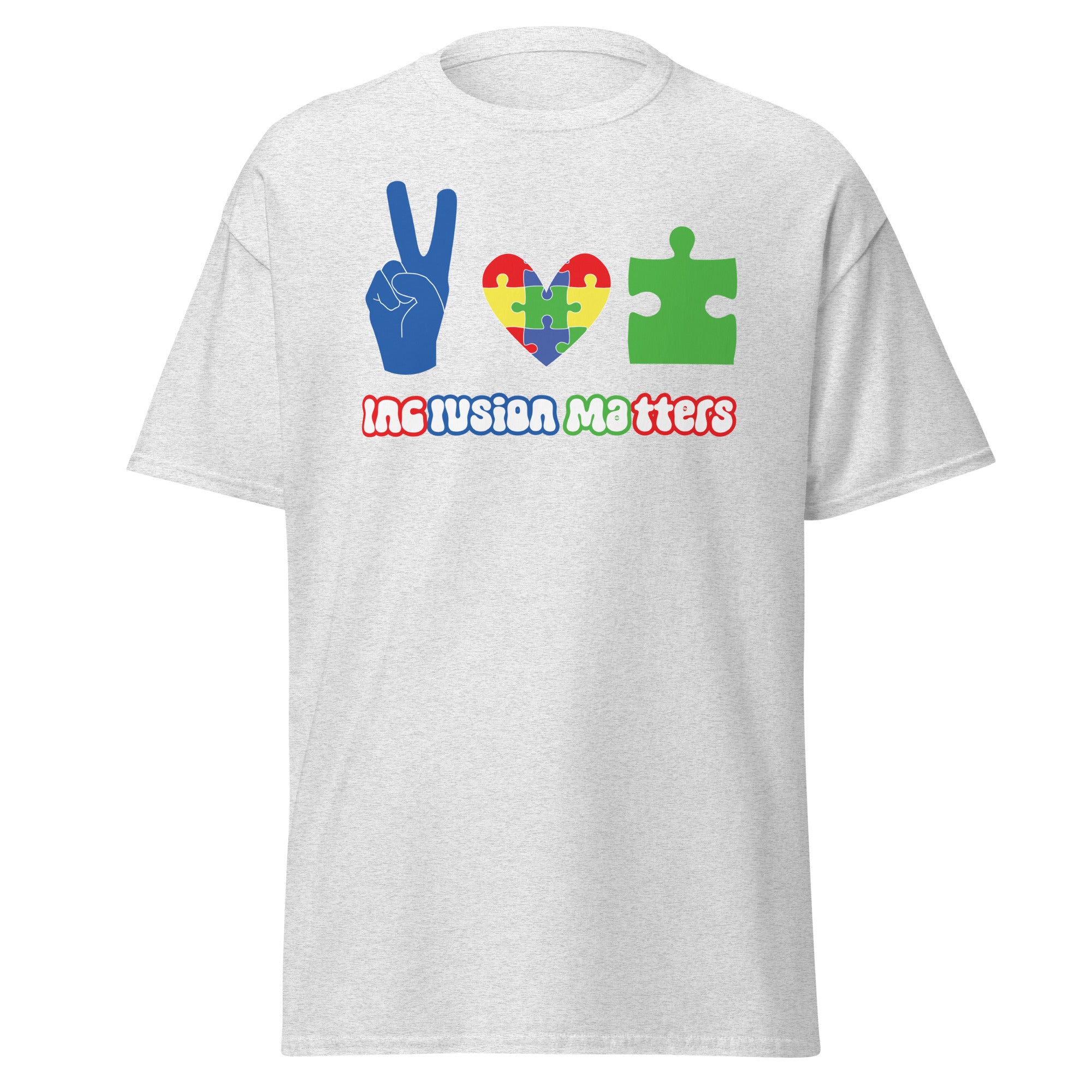 Autism Peace Mens Custom T Shirt