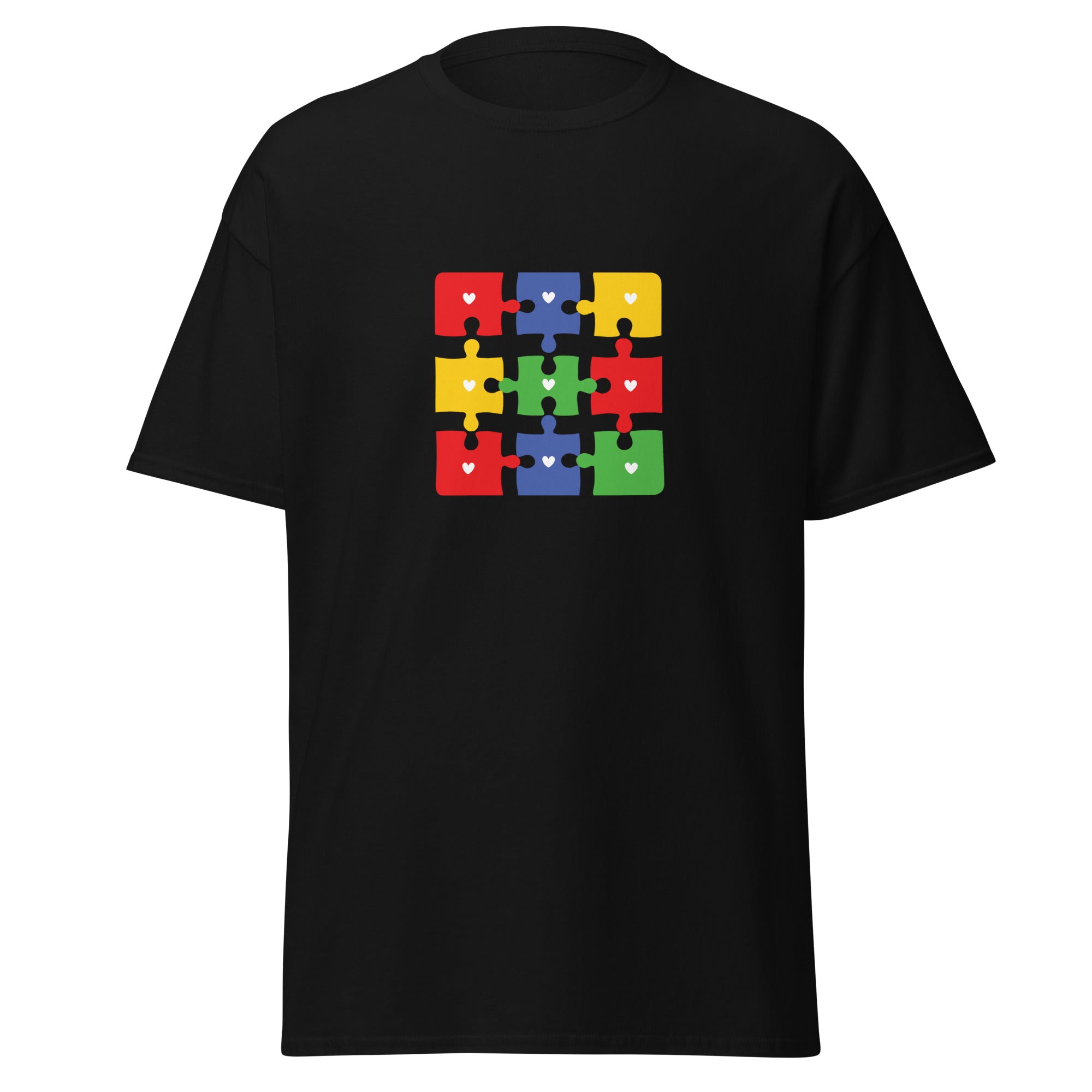 Autism Jigsaw Mens Custom T Shirt