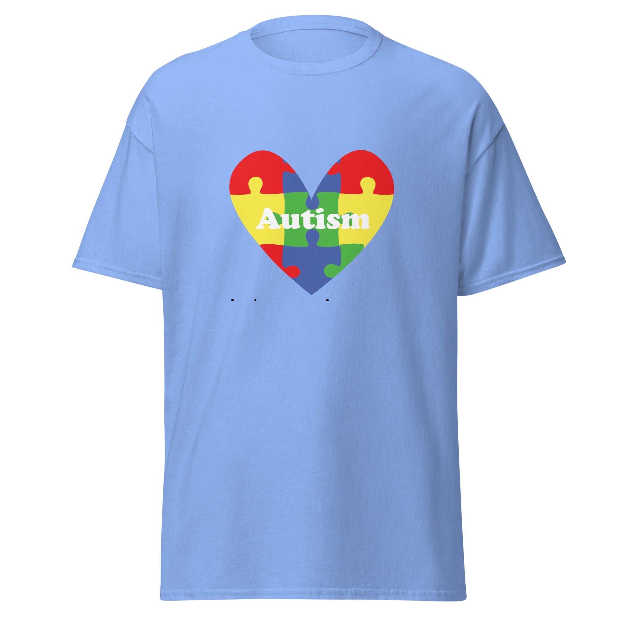 Autism Heart Mens Custom T Shirt