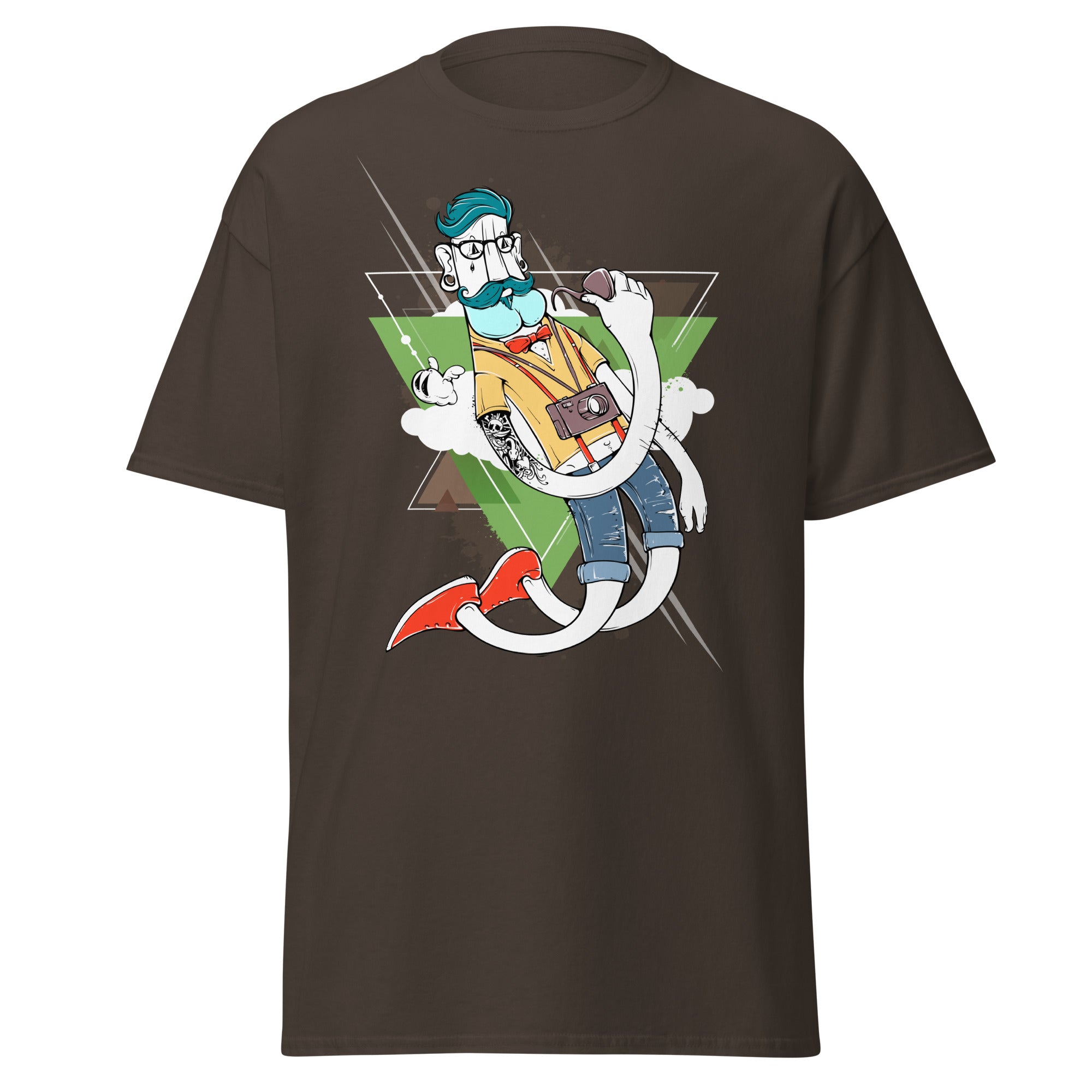Flying Hipster Mens Graphic Tee