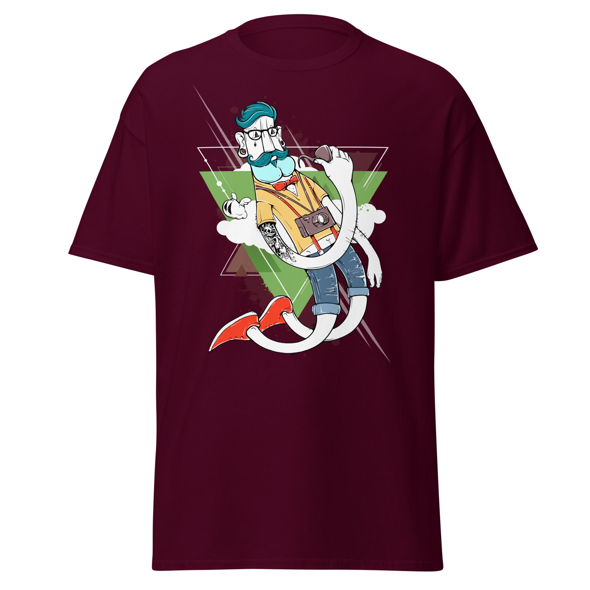 Flying Hipster Mens Graphic Tee