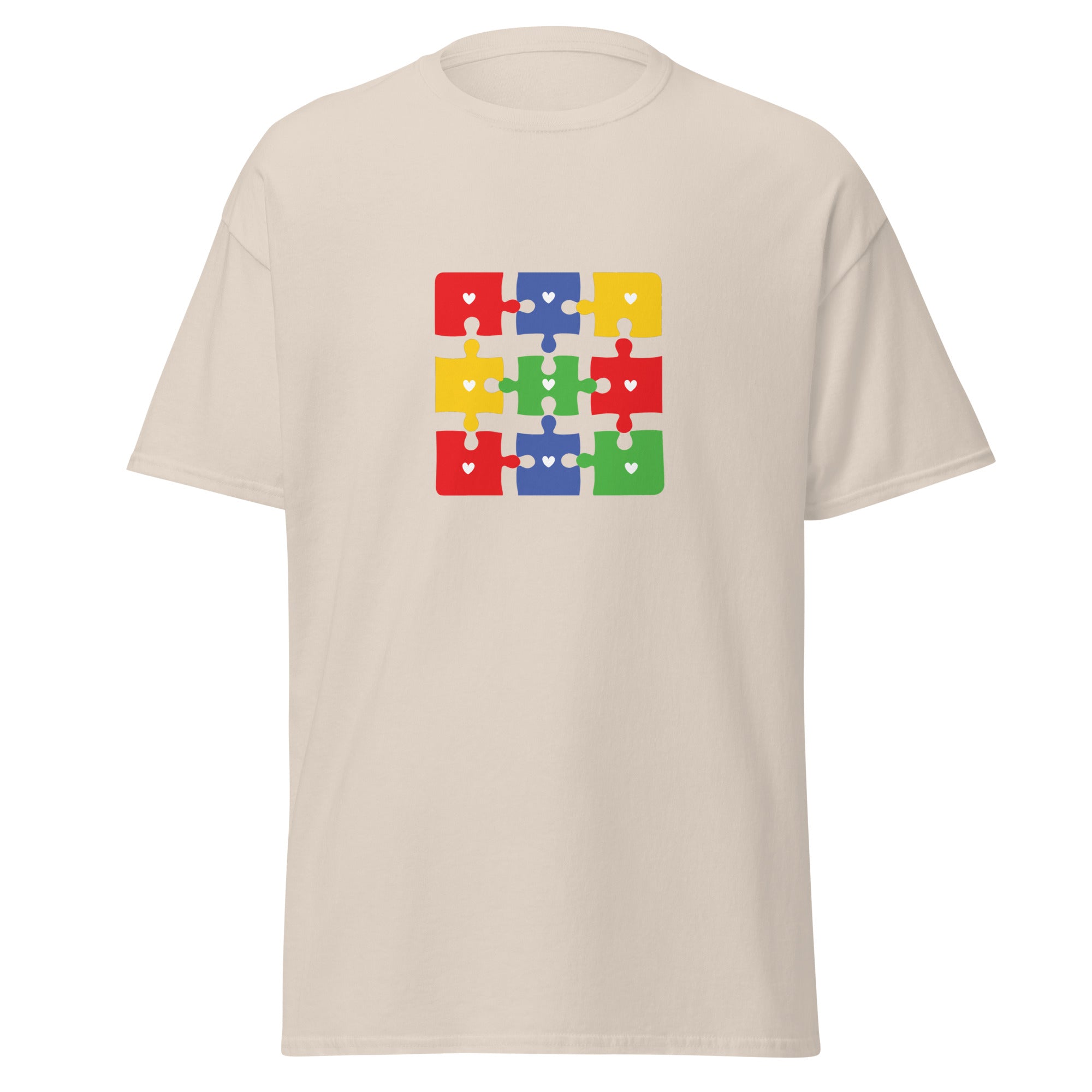 Autism Jigsaw Mens Custom T Shirt