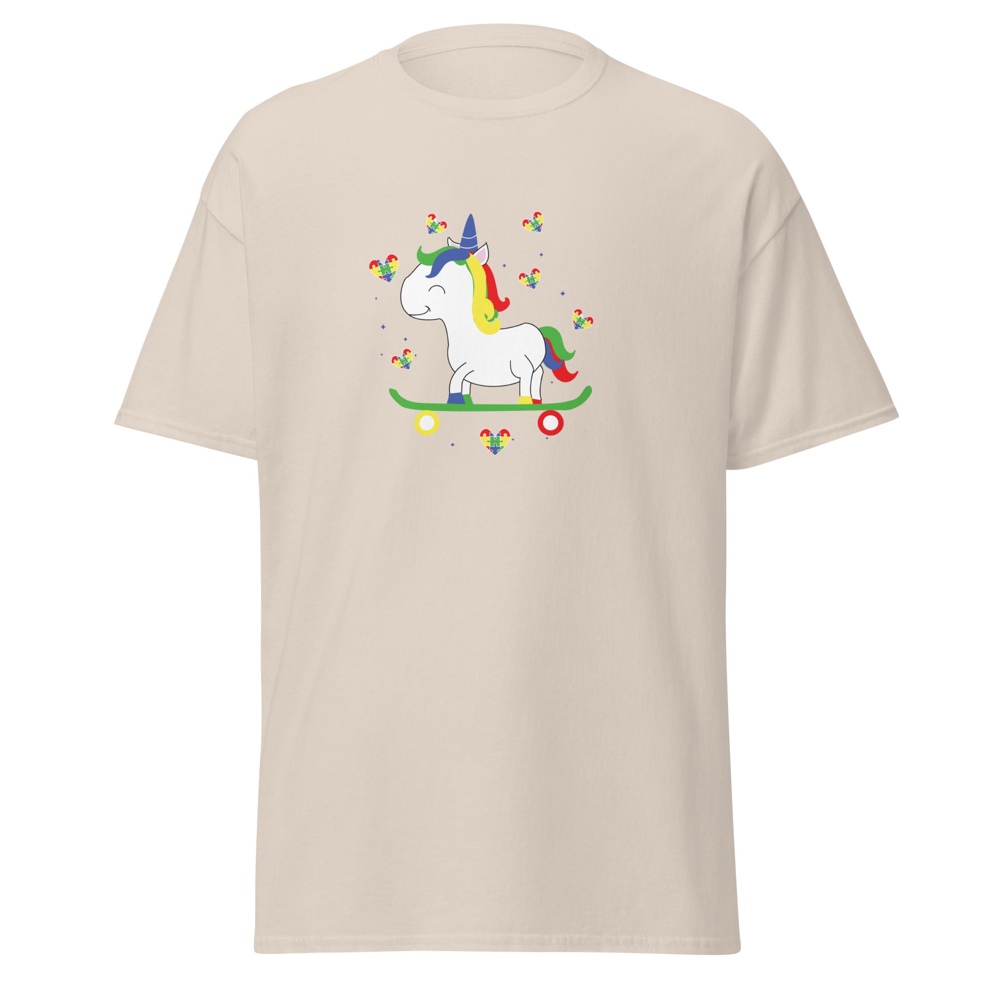 Autism Unicorn Mens Custom T Shirt