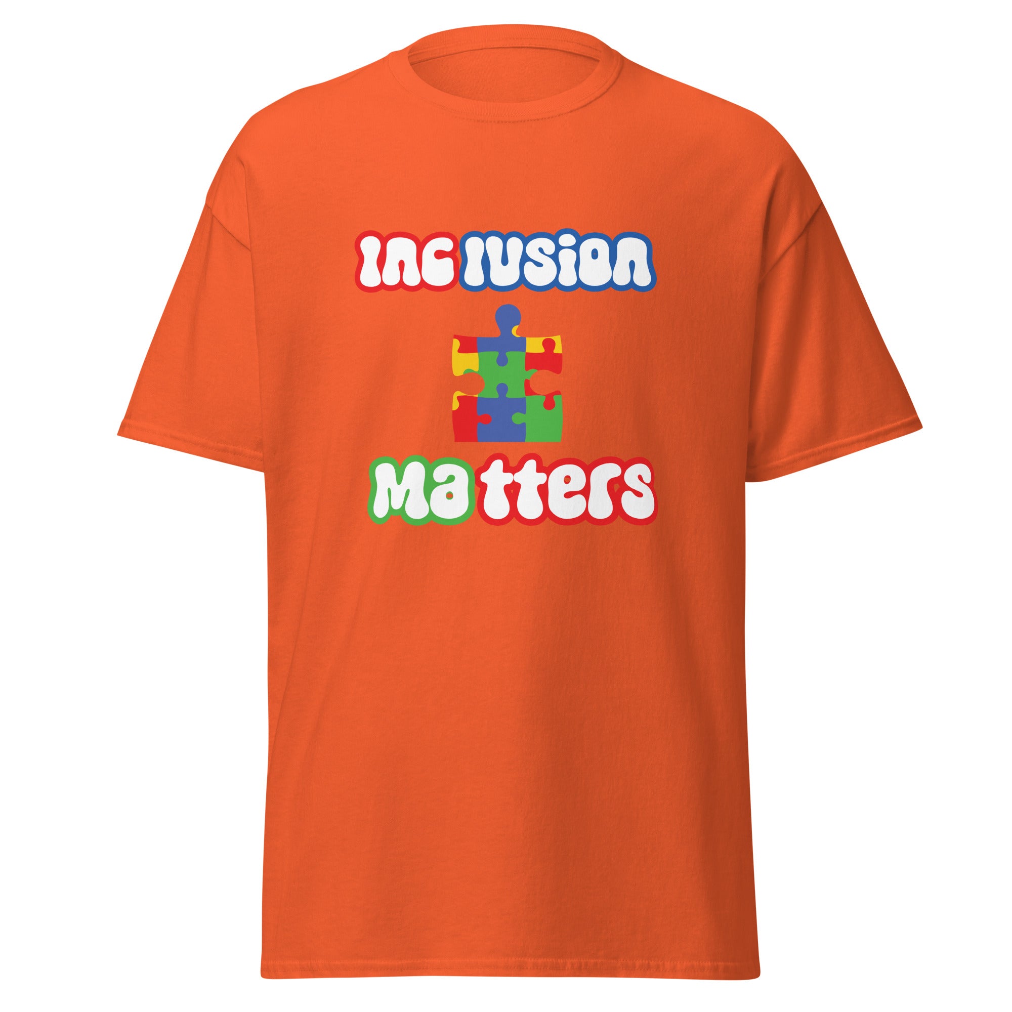 Autism Inclusion Matters Mens Custom T Shirt