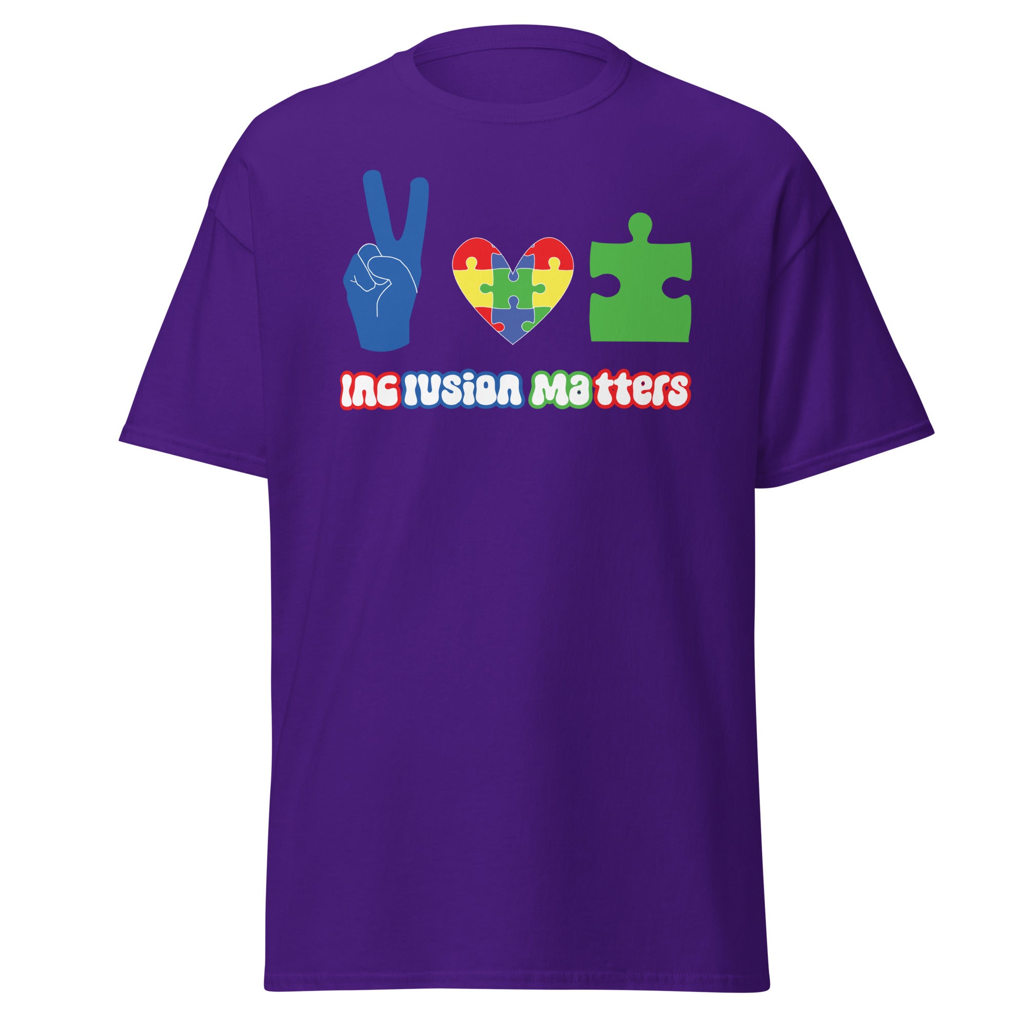 Autism Peace Mens Custom T Shirt