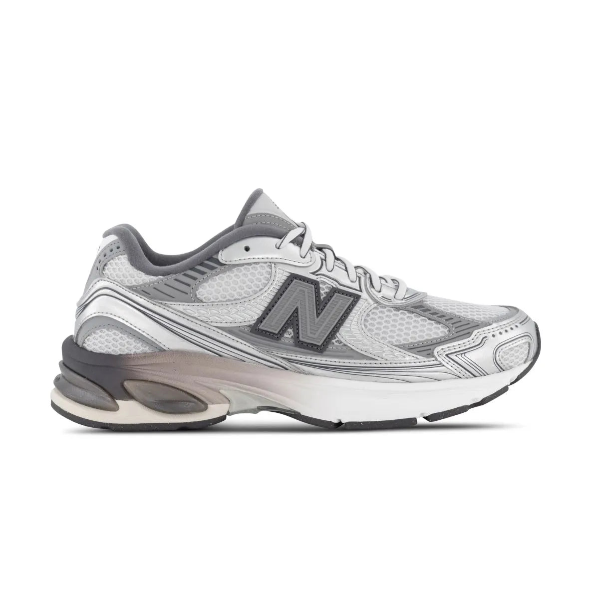 New Balance ABZORB 2010 Grey Days shoes with replacement laces by Kicks Shoelaces