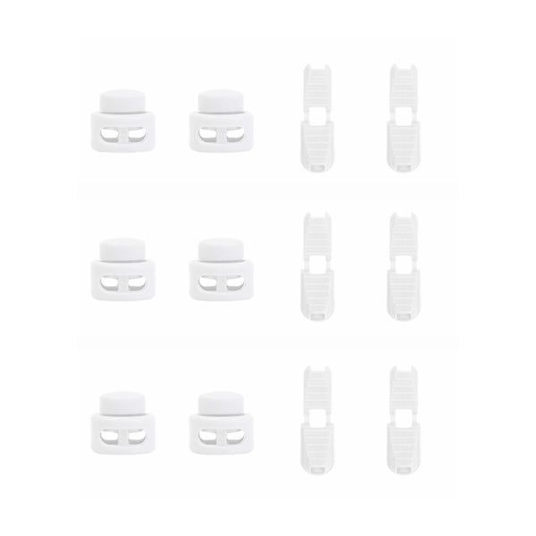 No-Tie Speed Lace Lock Set | 3 Pack - Clear Lace Locks