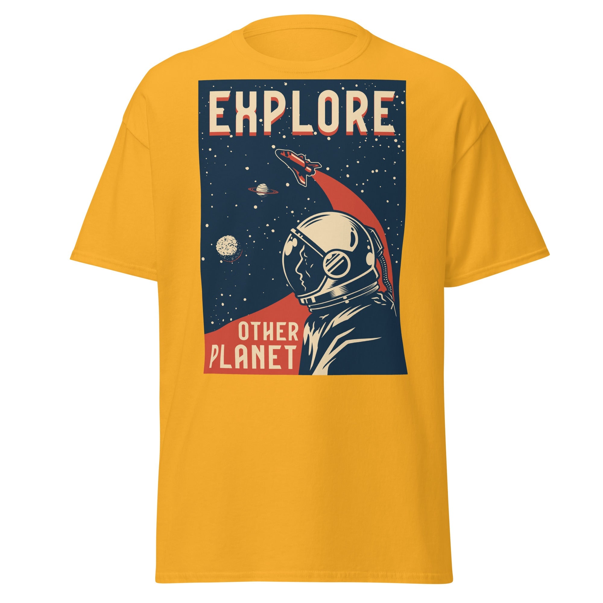 Planet Explorer Mens Graphic Space Tee - Kicks Shoelaces