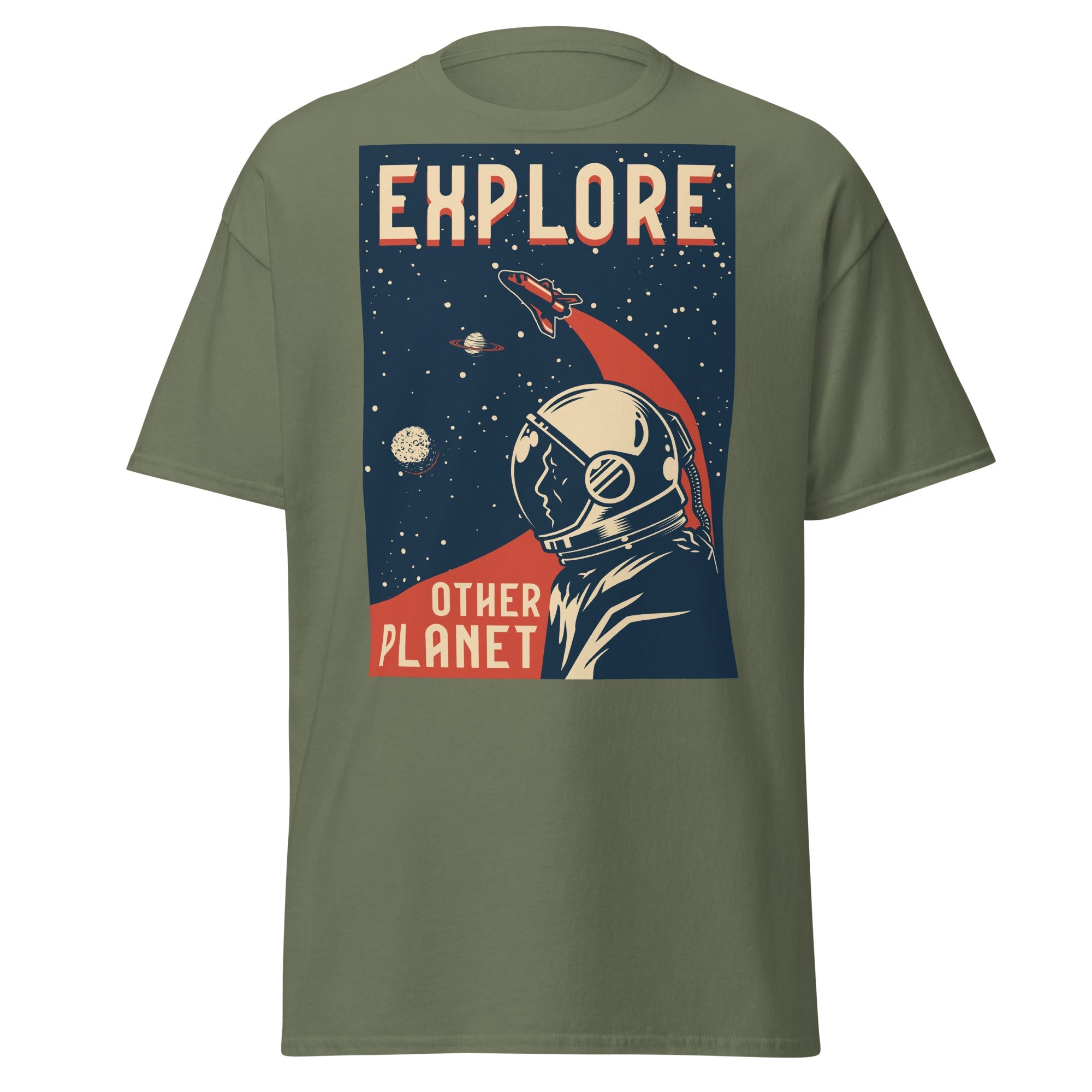 Planet Explorer Mens Graphic Space Tee - Kicks Shoelaces