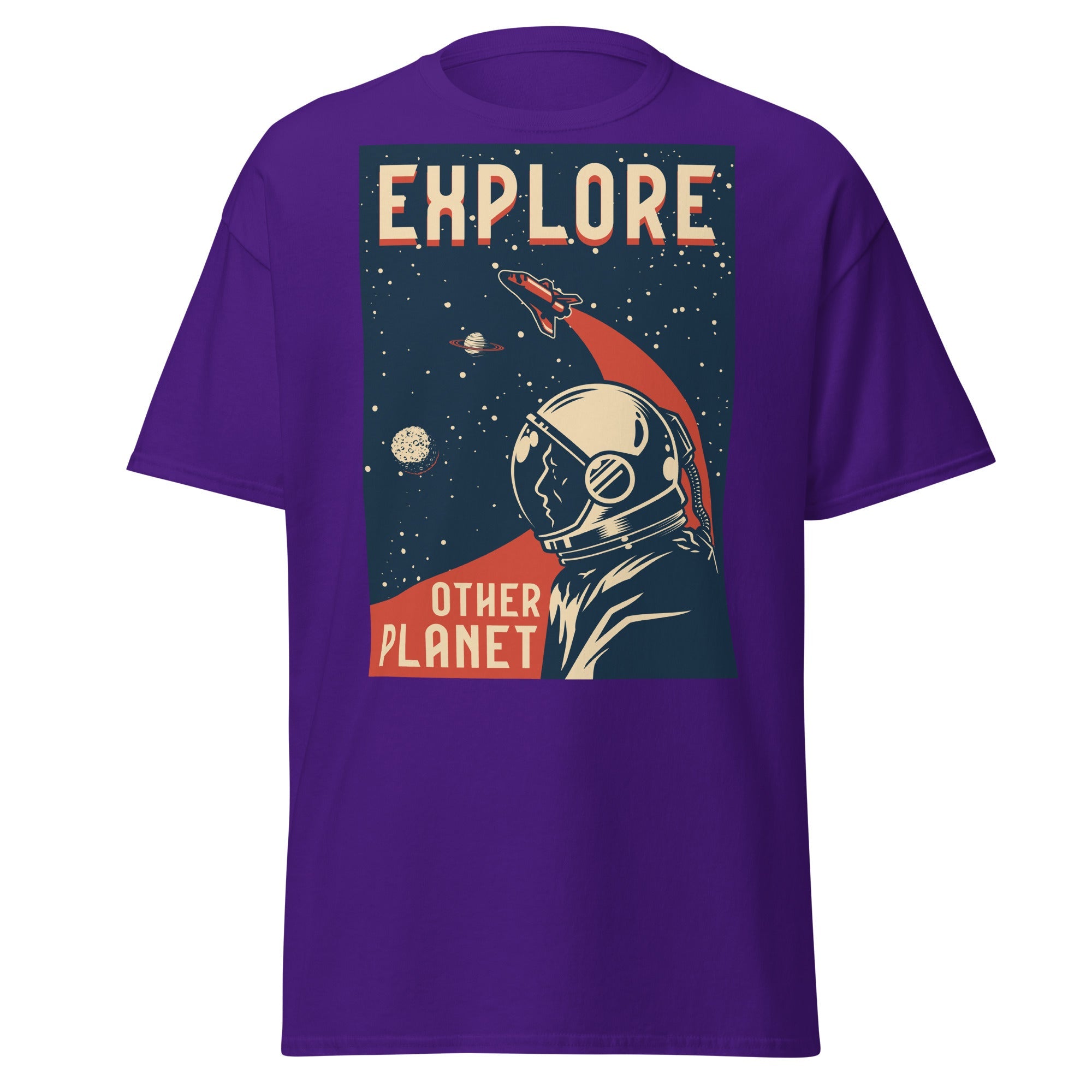 Planet Explorer Mens Graphic Space Tee - Kicks Shoelaces